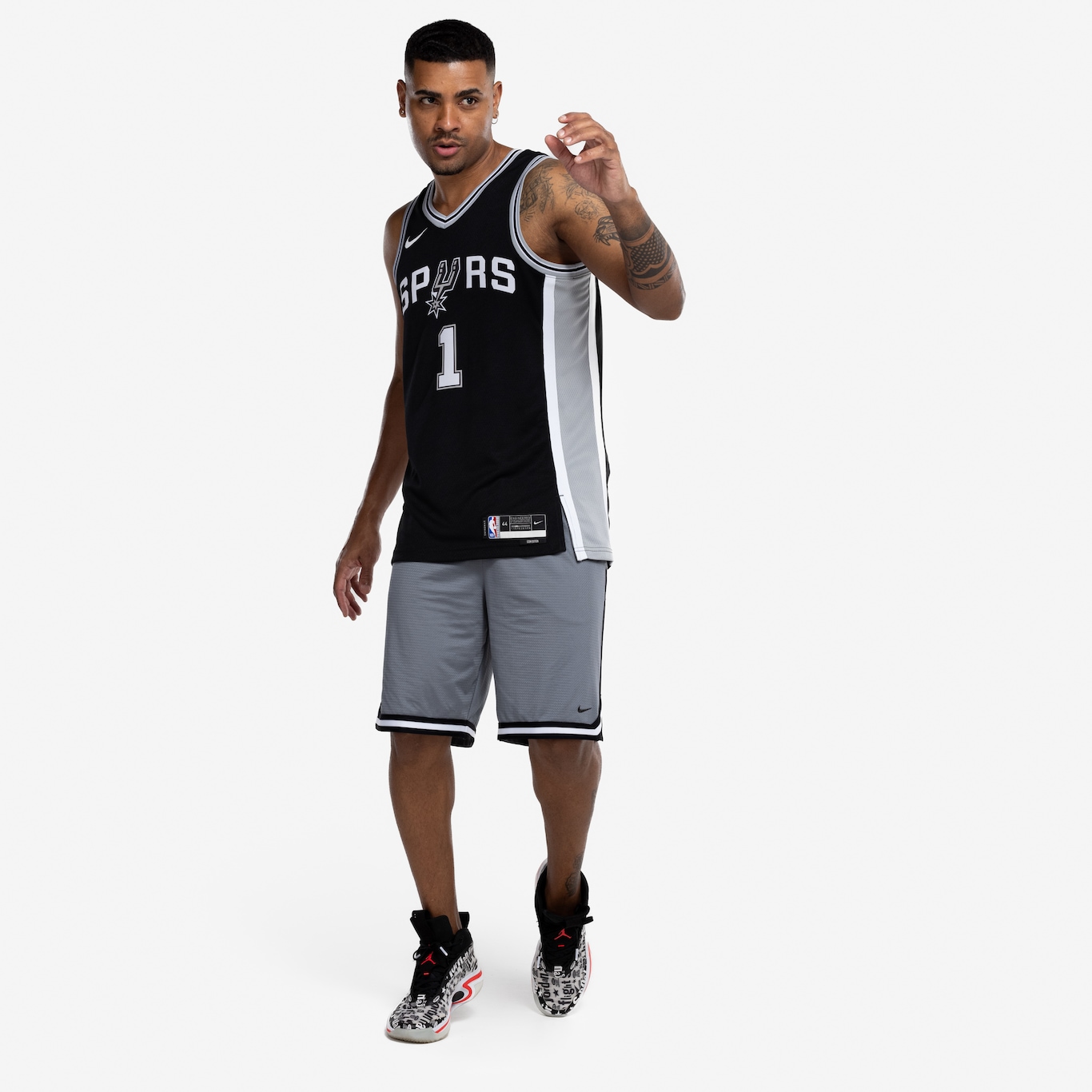 Camiseta Regata do San Antonio Spurs Nike Masculina Icon Edition 24/25 Dri-fit Swingman Jersey - Foto 4