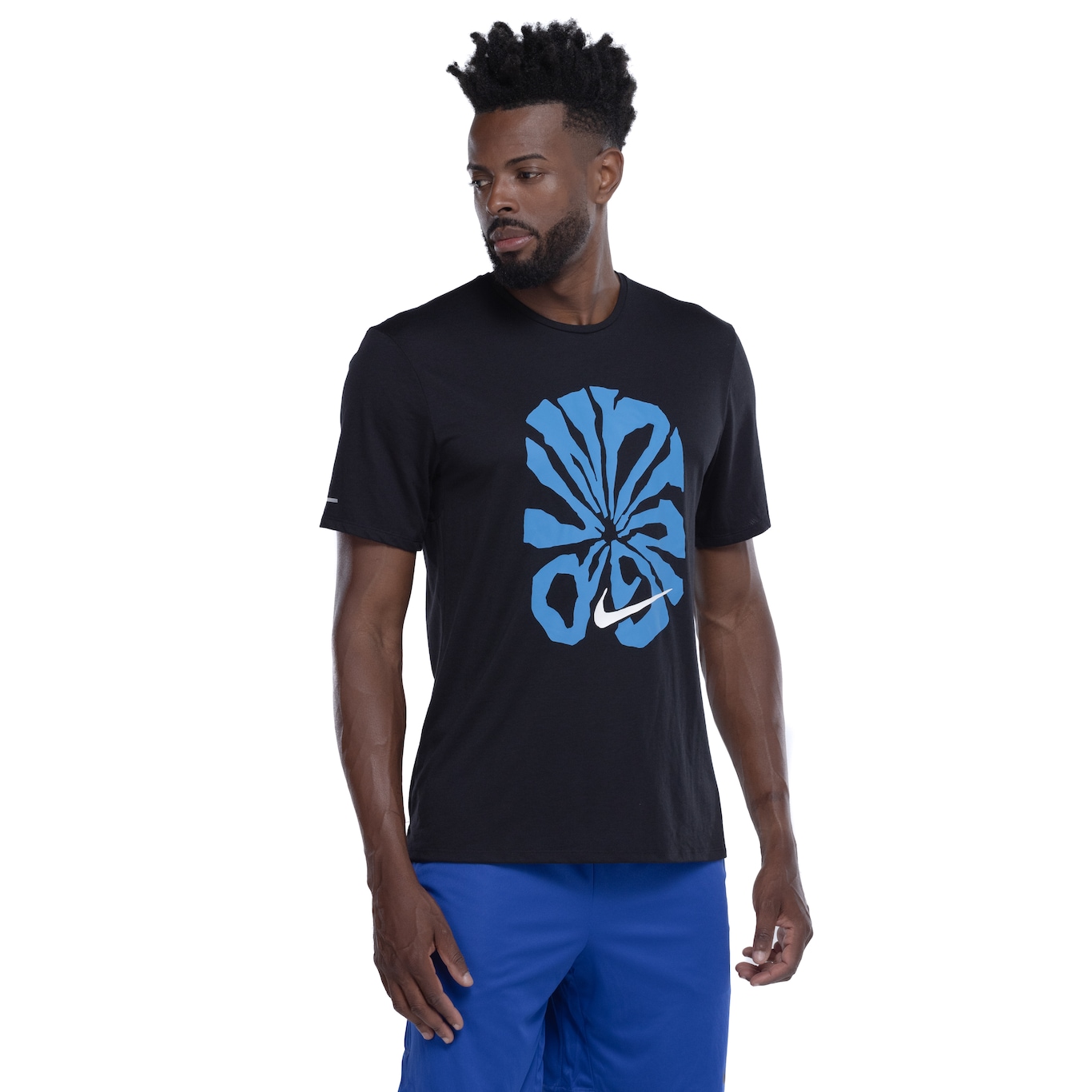 Camiseta Masculina Nike Manga Curta Dri-Fit Rise 365 RU - Video 1