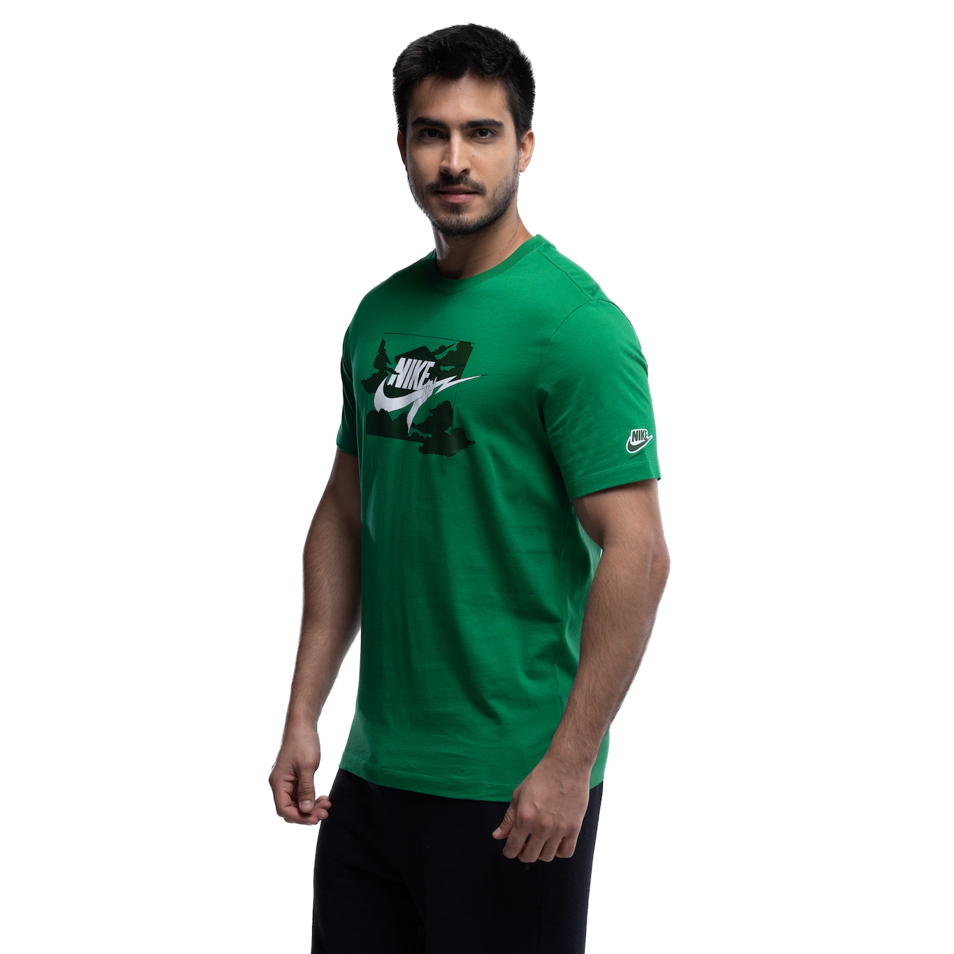 Camiseta Masculina Nike Manga Curta Sportswear Tee Hbr SSnl - Video 1