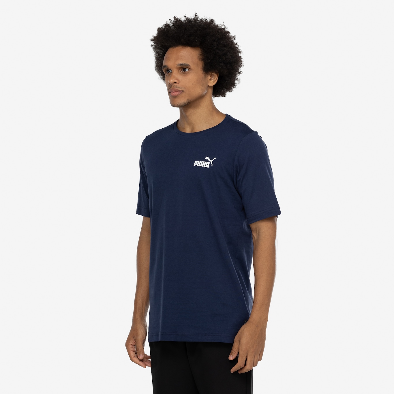 Camiseta Masculina Puma Manga Curta Small Logo ESS - Foto 5