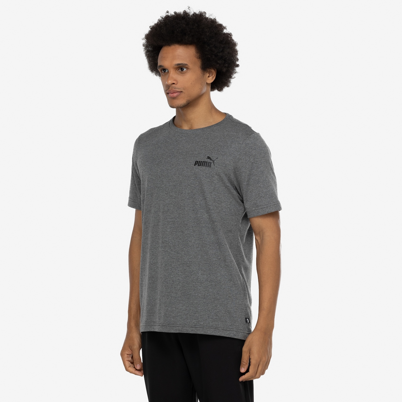 Camiseta Masculina Puma Manga Curta Small Logo ESS - Foto 5