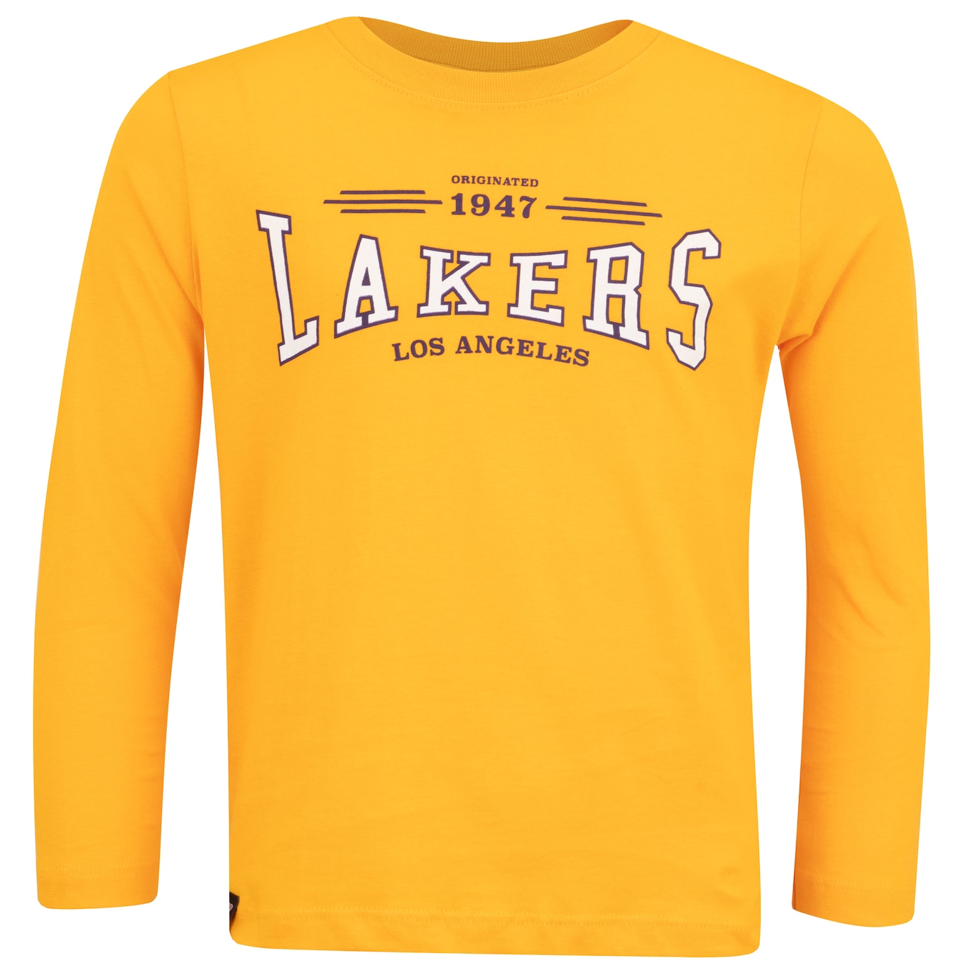 Camiseta do Los Angeles Lakers Infantil NBA Manga Longa Placement N0325 - Foto 1