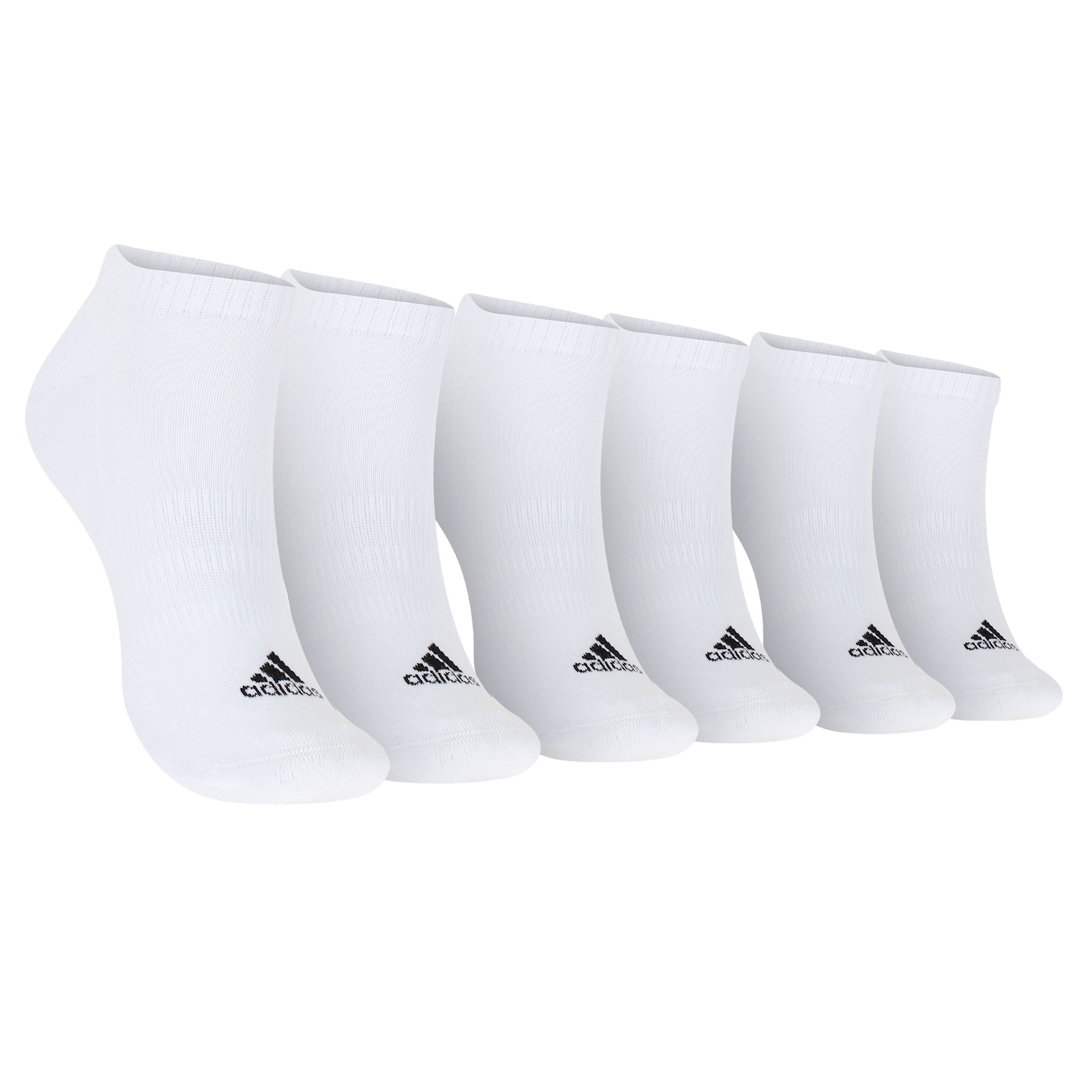 Kit de Meia adidas Cano Baixo 3 Pares Adulto - Foto 1