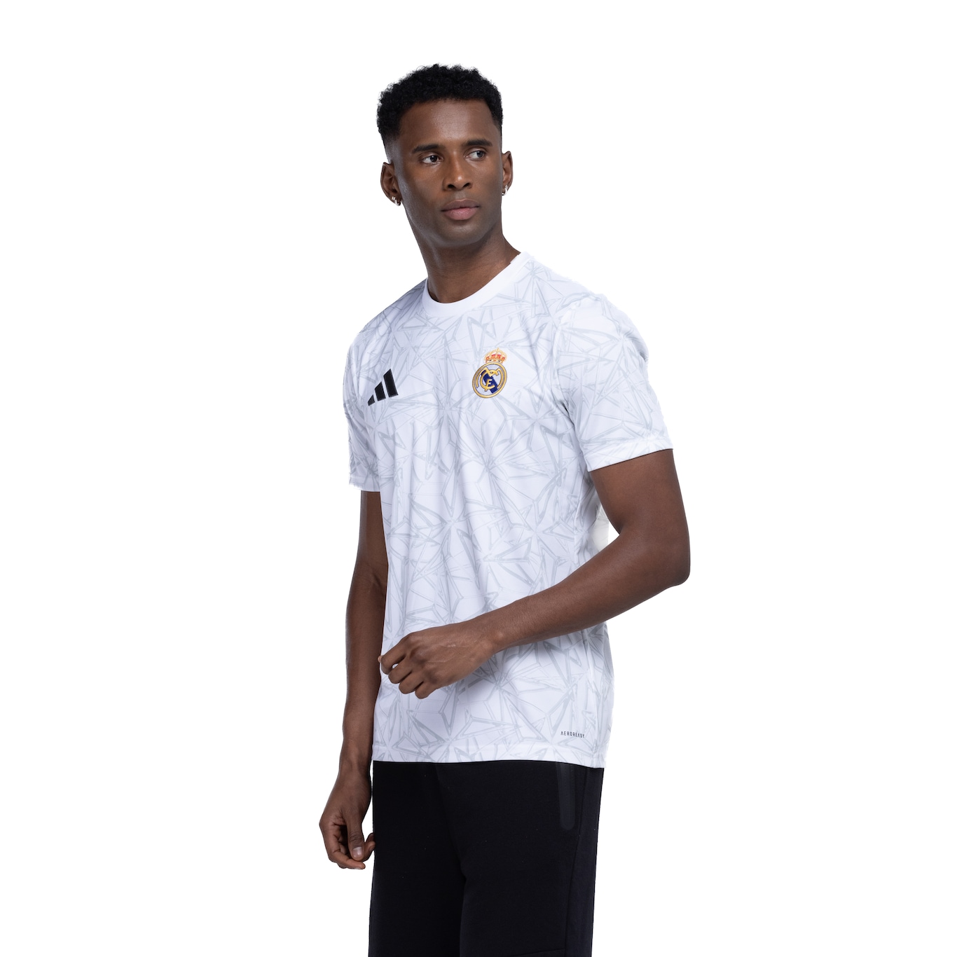 Camisa Pré-Jogo Real Madrid adidas Masculina - Video 1