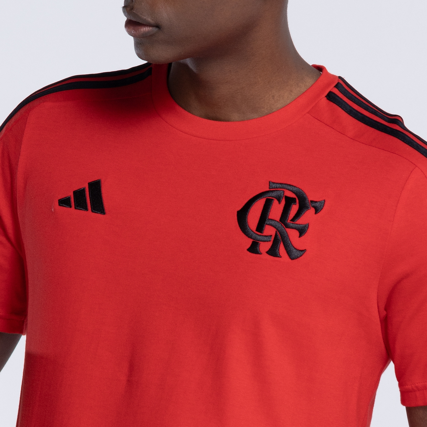 Camiseta do Flamengo adidas Masculina DNA - Foto 5