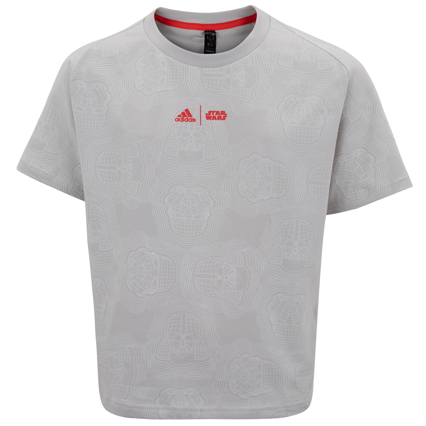 Camiseta Juvenil adidas Manga Curta Star Wars ZNE - Foto 1