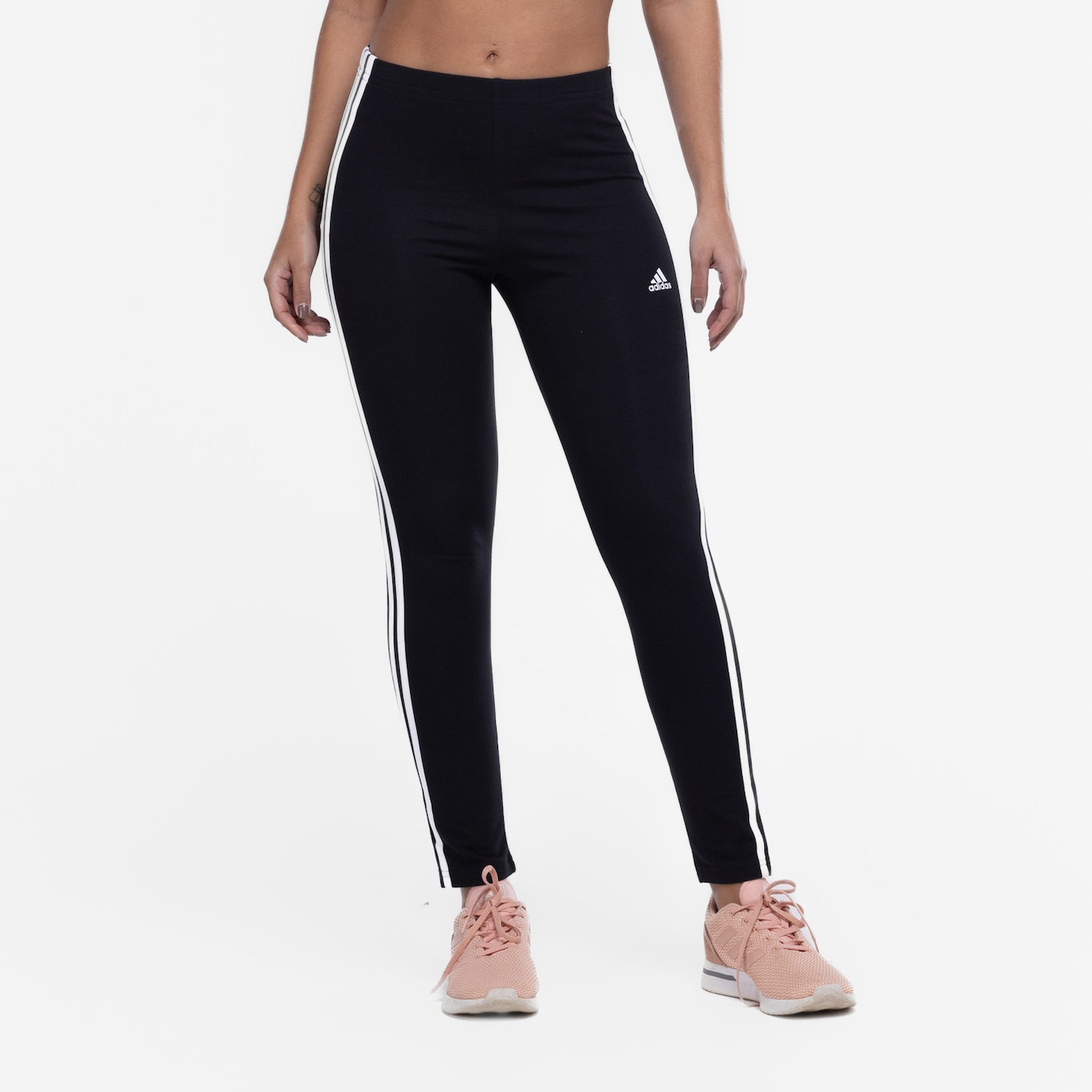 Calça Legging Feminina adidas 3 Stripes Cintura Alta - Foto 4