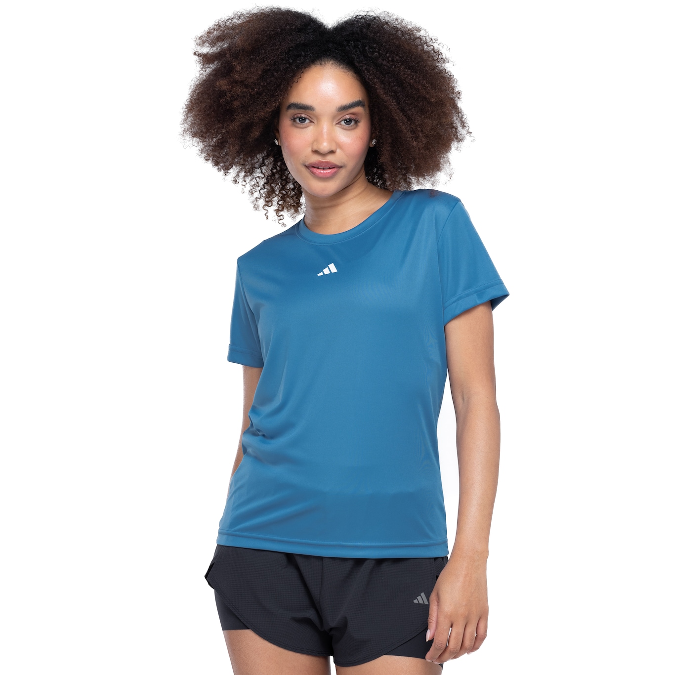 Camiseta Feminina adidas Manga Curta Treino Básica - Video 1