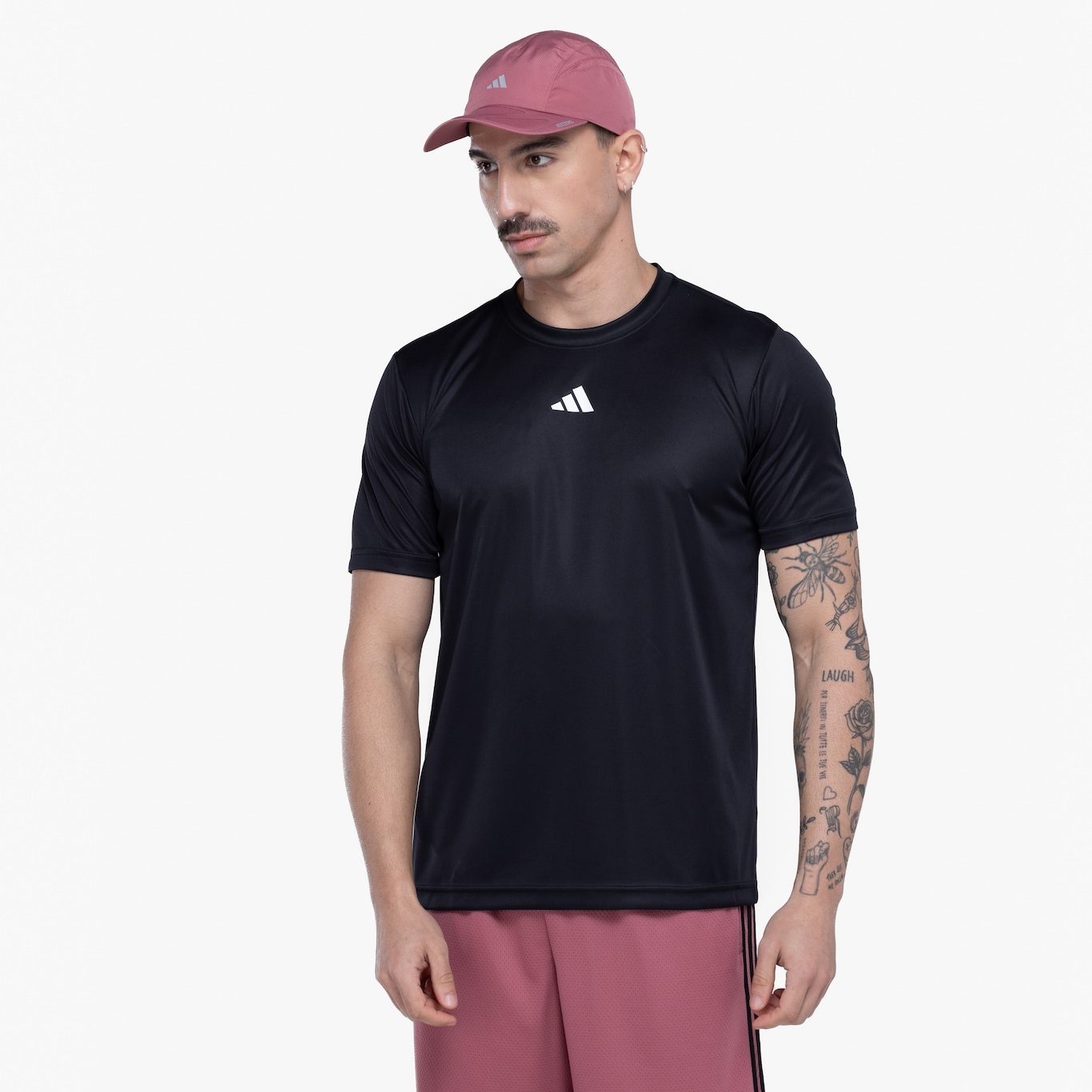 Camiseta Masculina adidas Manga Curta Treino Básica - Foto 5