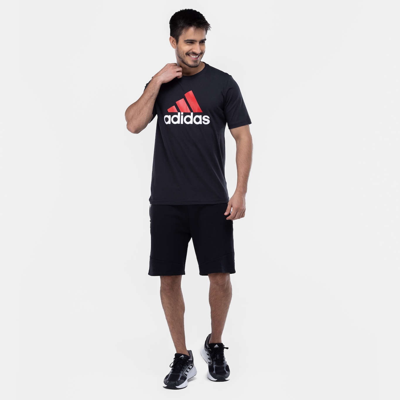 Camiseta Masculina adidas Manga Curta Big Logo - Foto 4