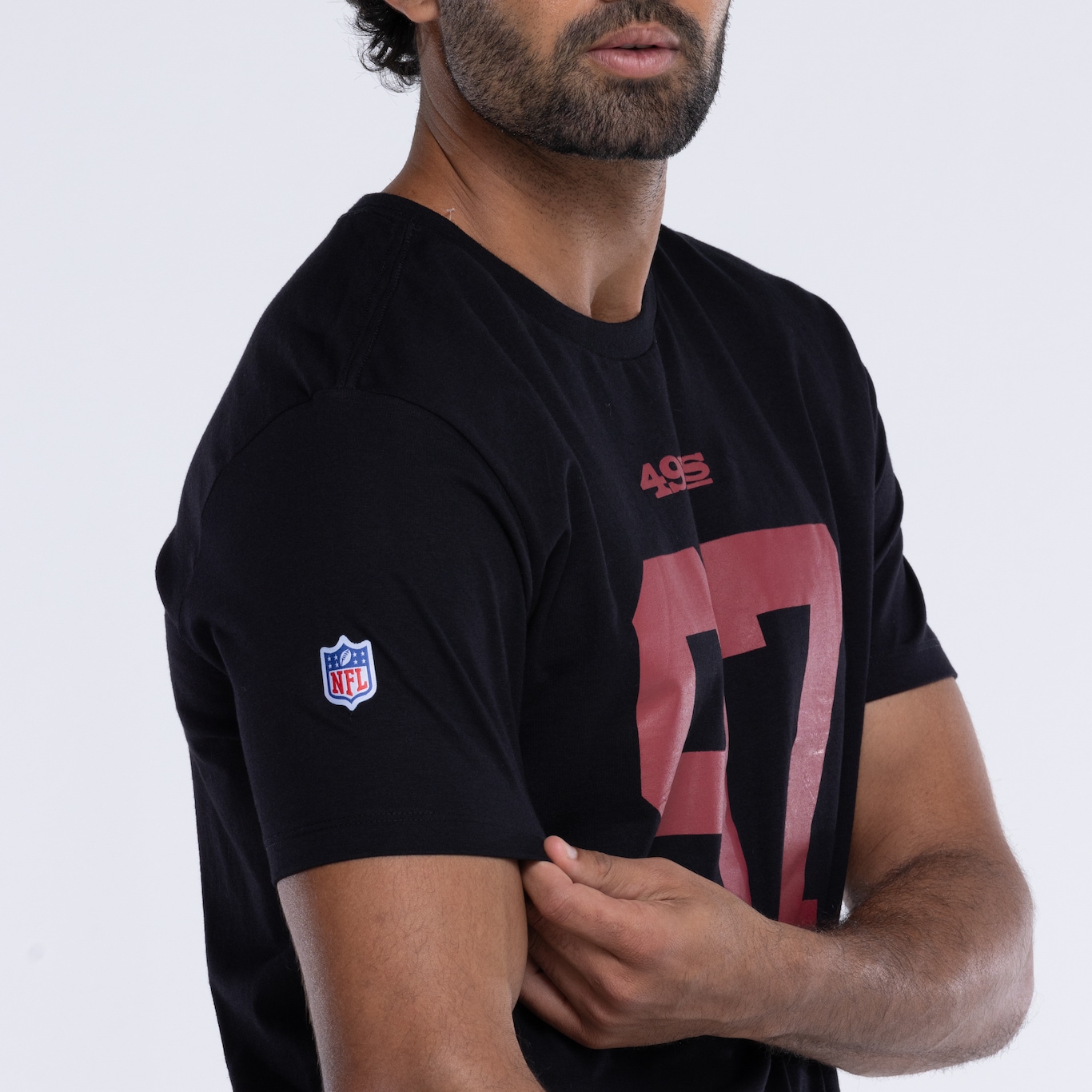 Camiseta do San Francisco 49ers NFL Masculina Player Bosa NF016 - Foto 6