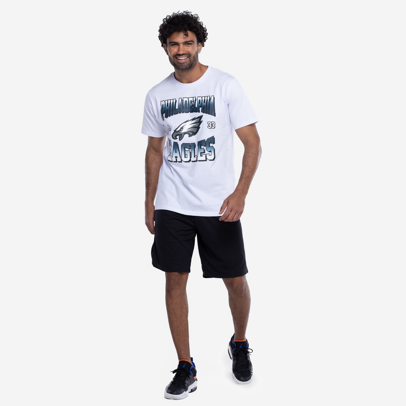 Camiseta do Philadelphia Eagles NFL Masculina Player Hurts NF058 - Foto 4