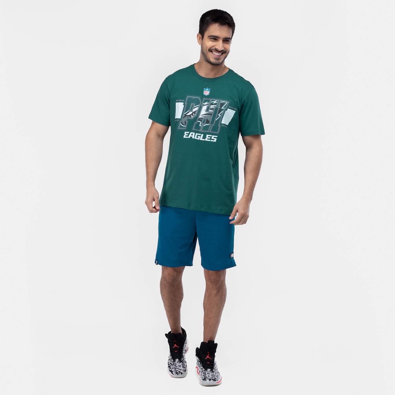 Camiseta do Philadelphia Eagles NFL Masculina Player Hurts NF060 - Foto 5