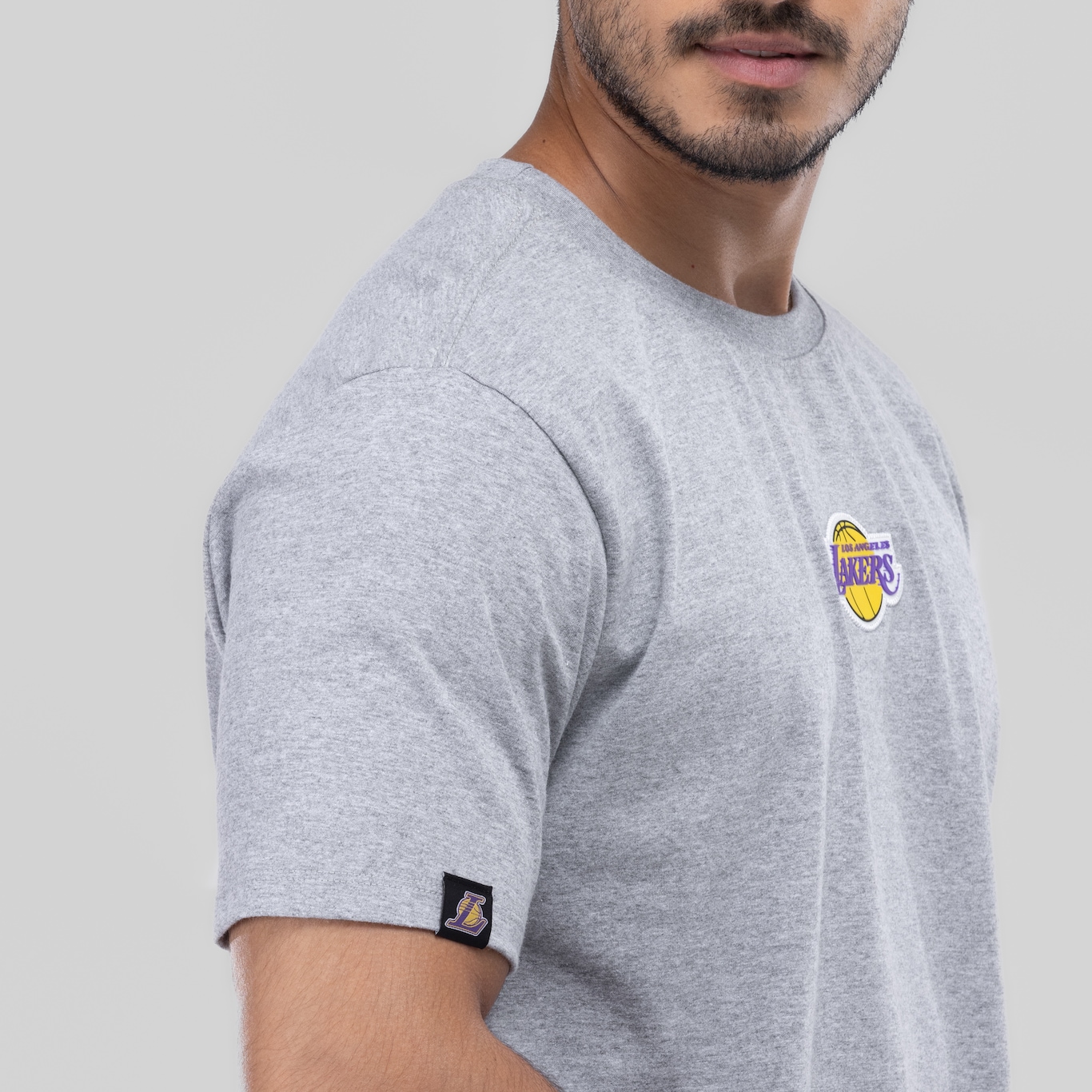 Camiseta do Los Angeles Lakers NBA Masculina Core N0652 - Foto 4