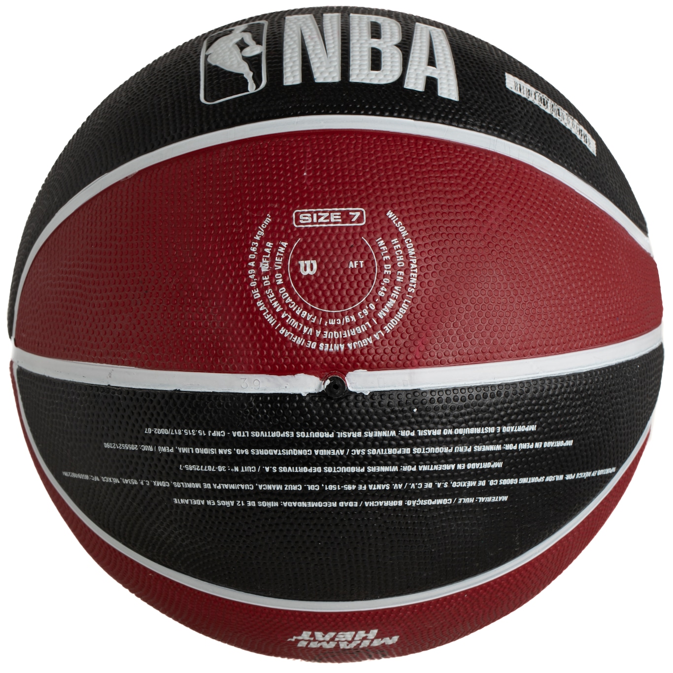 Bola de Basquete Wilson NBA Tribute Miami Heat - Foto 2