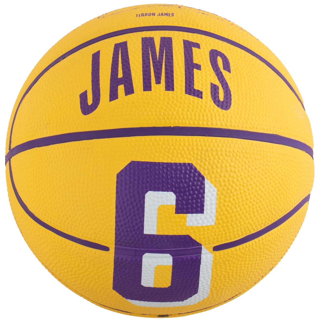 Minibola de Basquete do Los Langels Lakers Wilson NBA Player Icon Lebron James - Foto 3