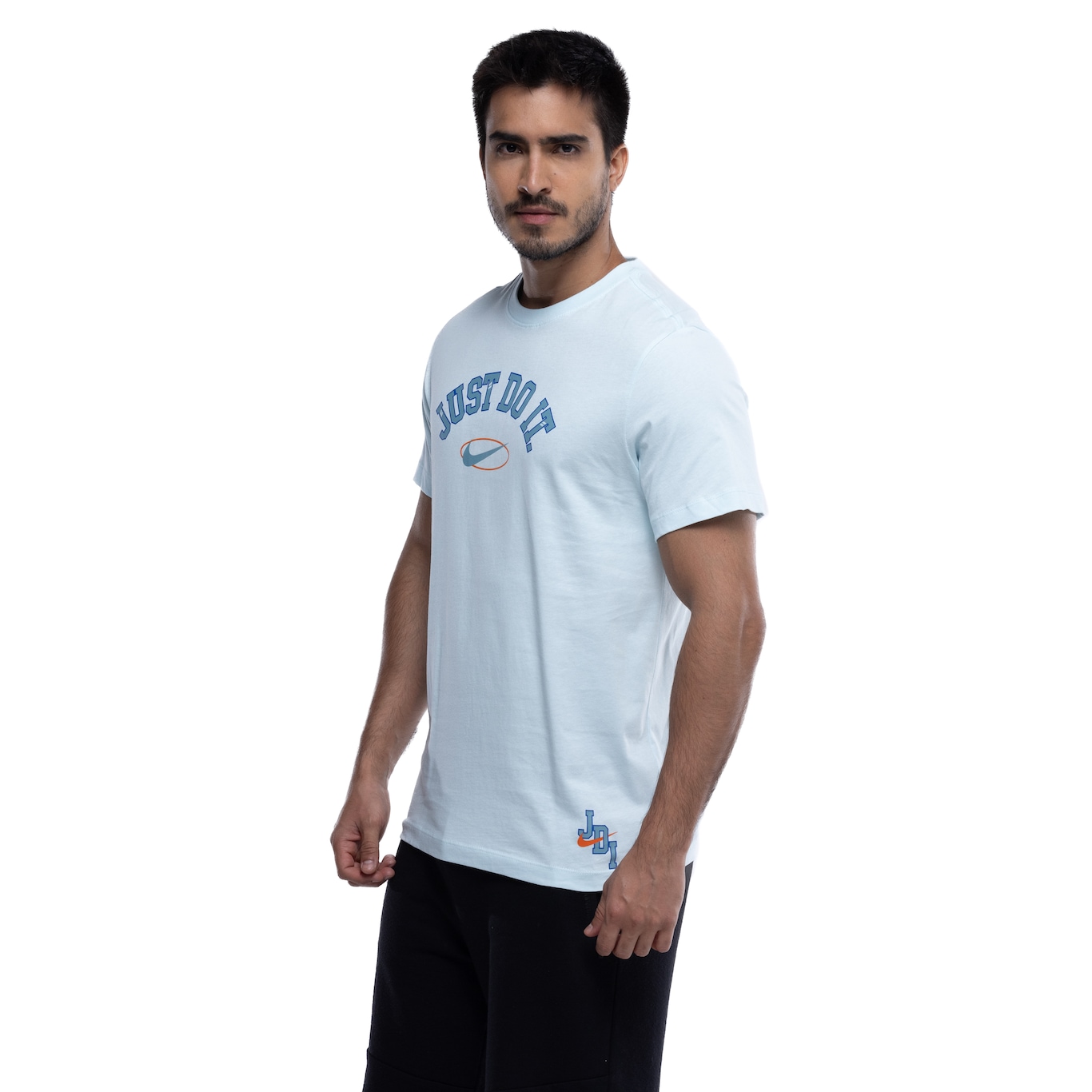 Camiseta Masculina Nike Manga Curta Sportswear 6MO Just Do It - Video 1