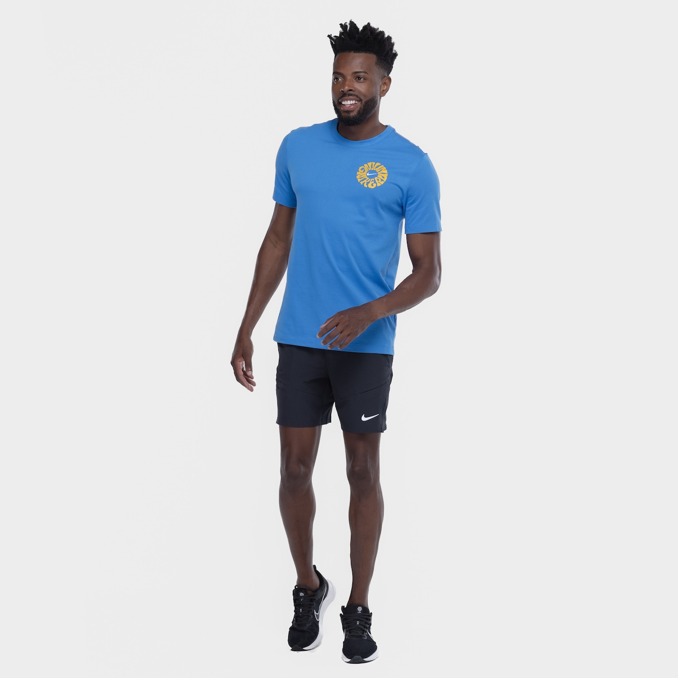 Camiseta Masculina Nike Manga Curta Dri-fit Marathon - Foto 4