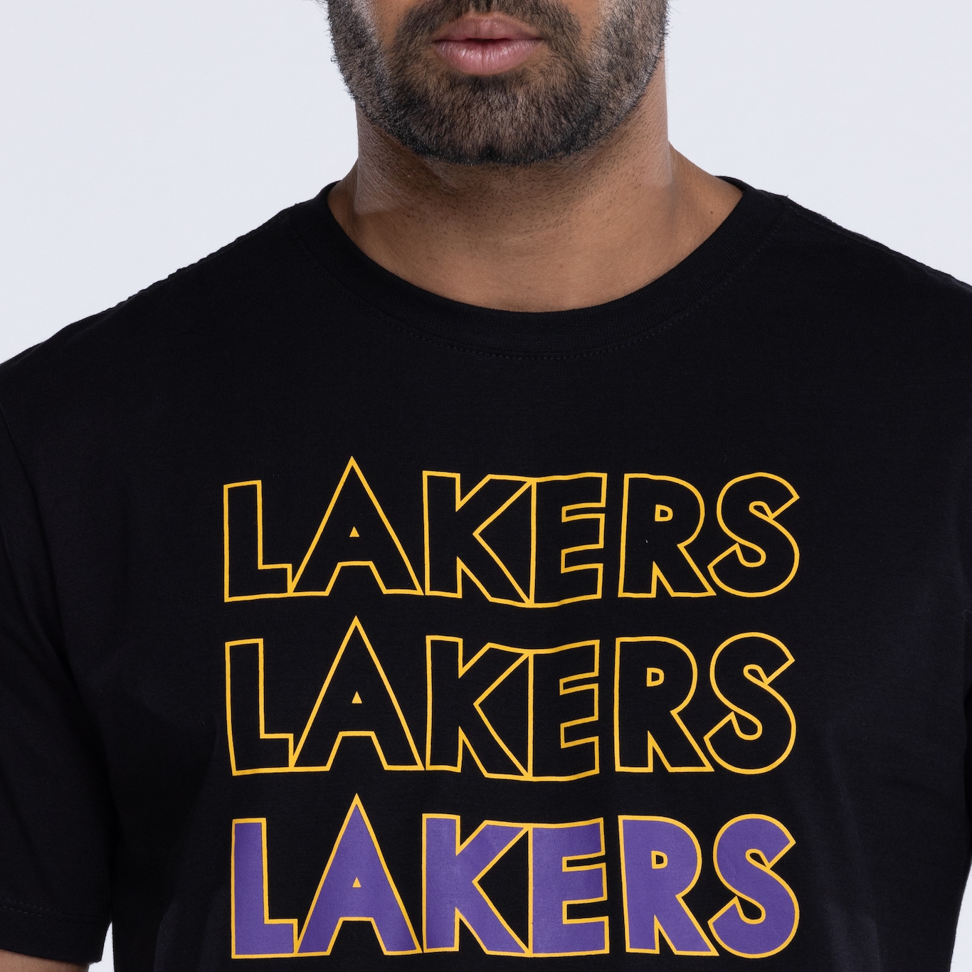 Camiseta do Los Angeles Lakers NBA Masculina NB958 Contour - Foto 6