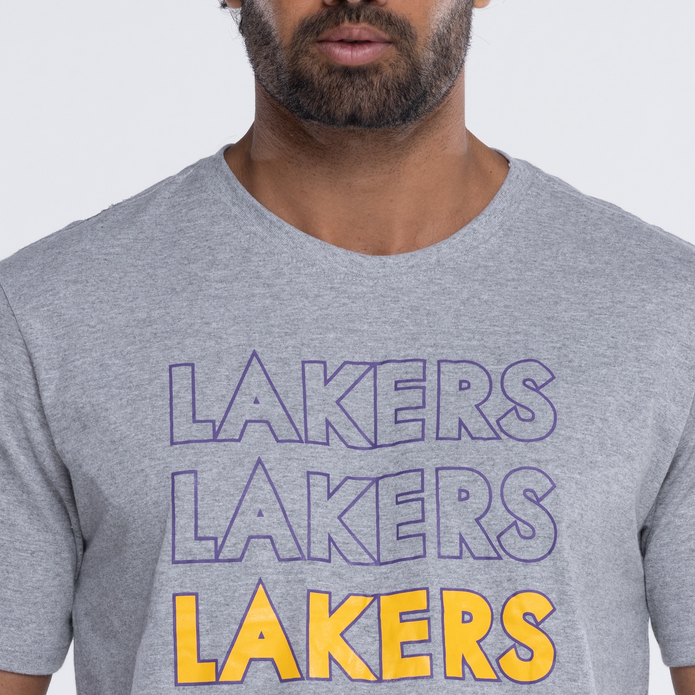 Camiseta do Los Angeles Lakers NBA Masculina NB958 Contour - Foto 6