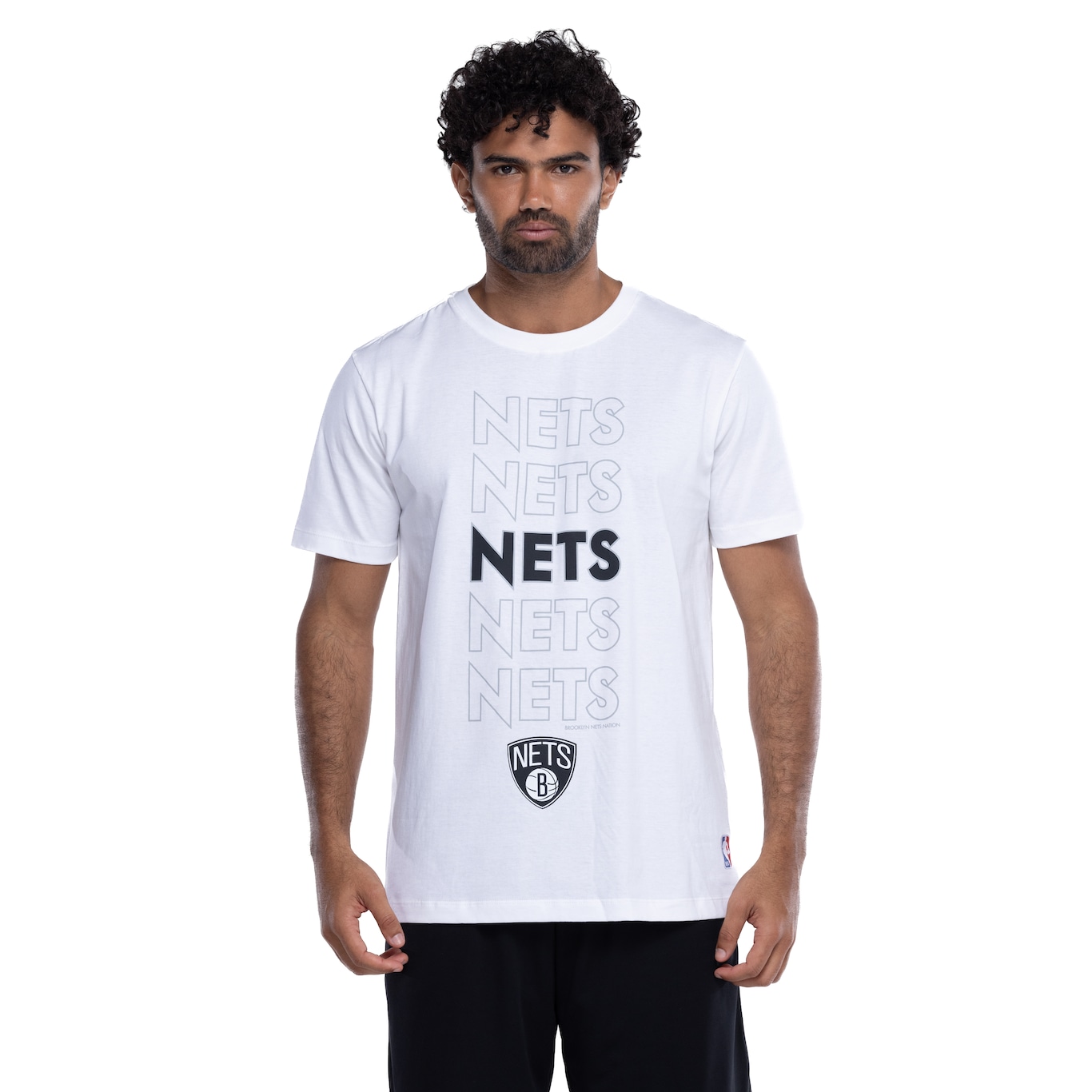 Camiseta do Brooklyn Nets NBA Masculina NB957 Contour - Video 1