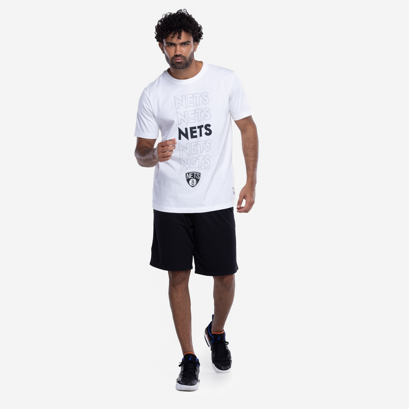 Camiseta do Brooklyn Nets NBA Masculina NB957 Contour - Foto 4