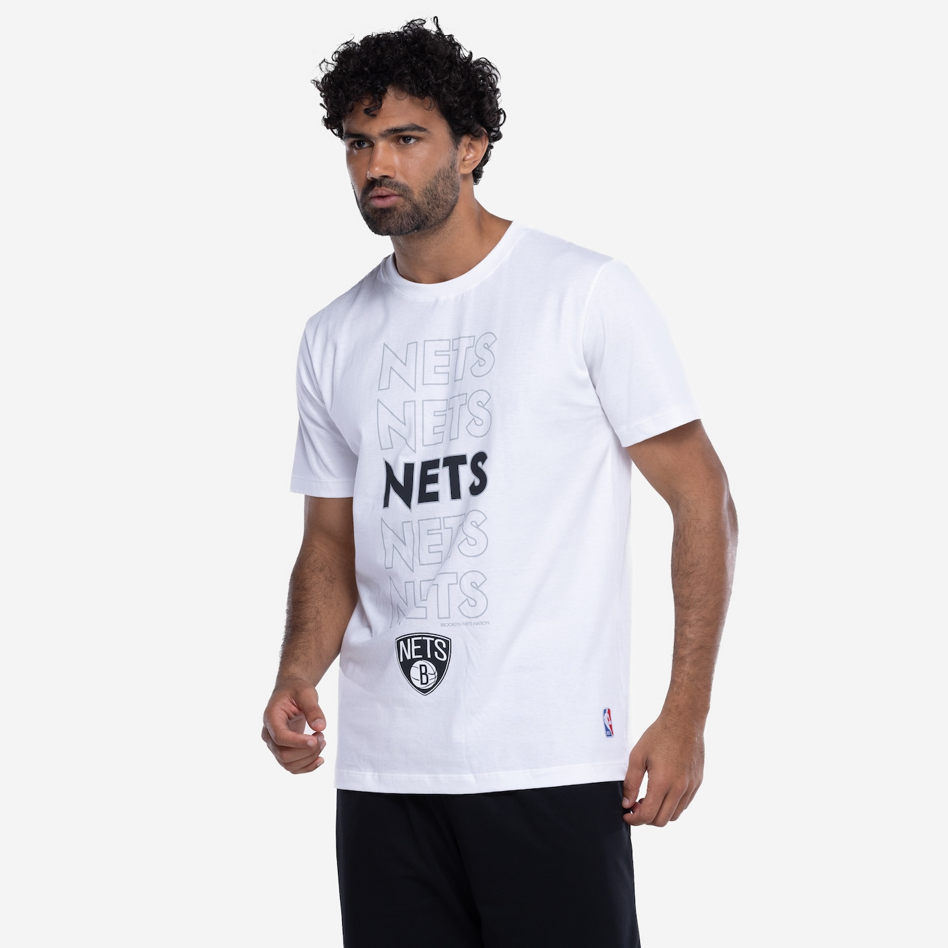 Camiseta do Brooklyn Nets NBA Masculina NB957 Contour - Foto 5