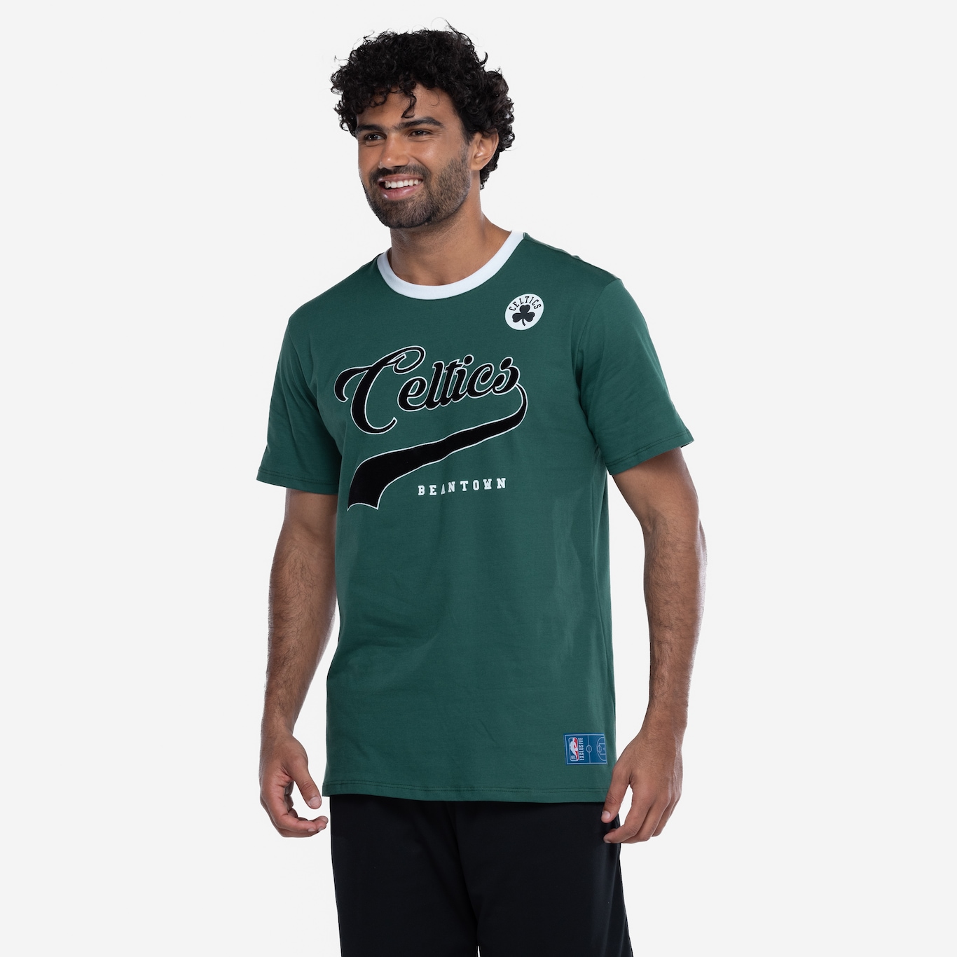 Camiseta do Boston Celtics NBA Masculina NB995 Floco Team - Foto 5