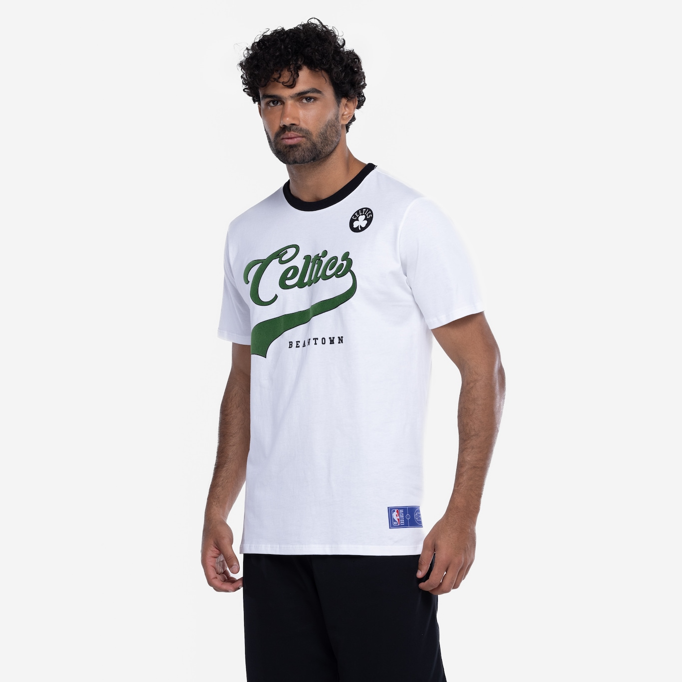 Camiseta do Boston Celtics NBA Masculina NB995 Floco Team - Foto 5