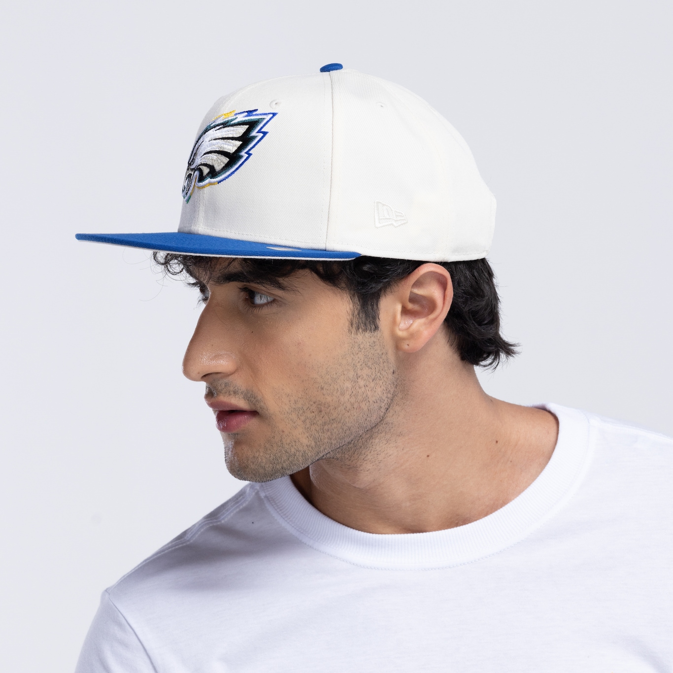 Boné do Philadelphia Eagles NFL Aba Reta New Era Snapback  950 SP Game 2024 Adulto - Foto 5