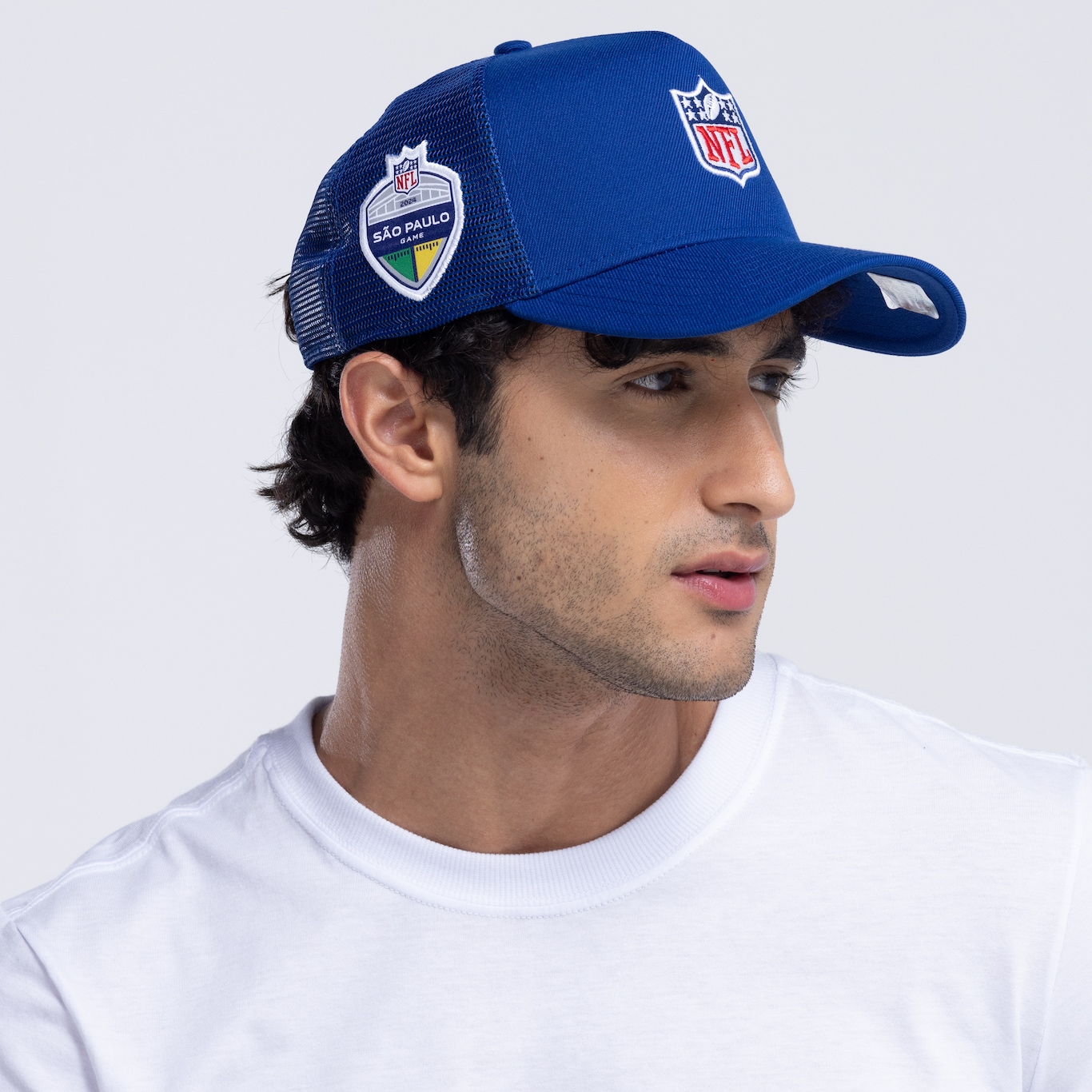 Boné NFL Aba Curva New Era Snapback  940 Trucker LRY Adulto - Foto 5