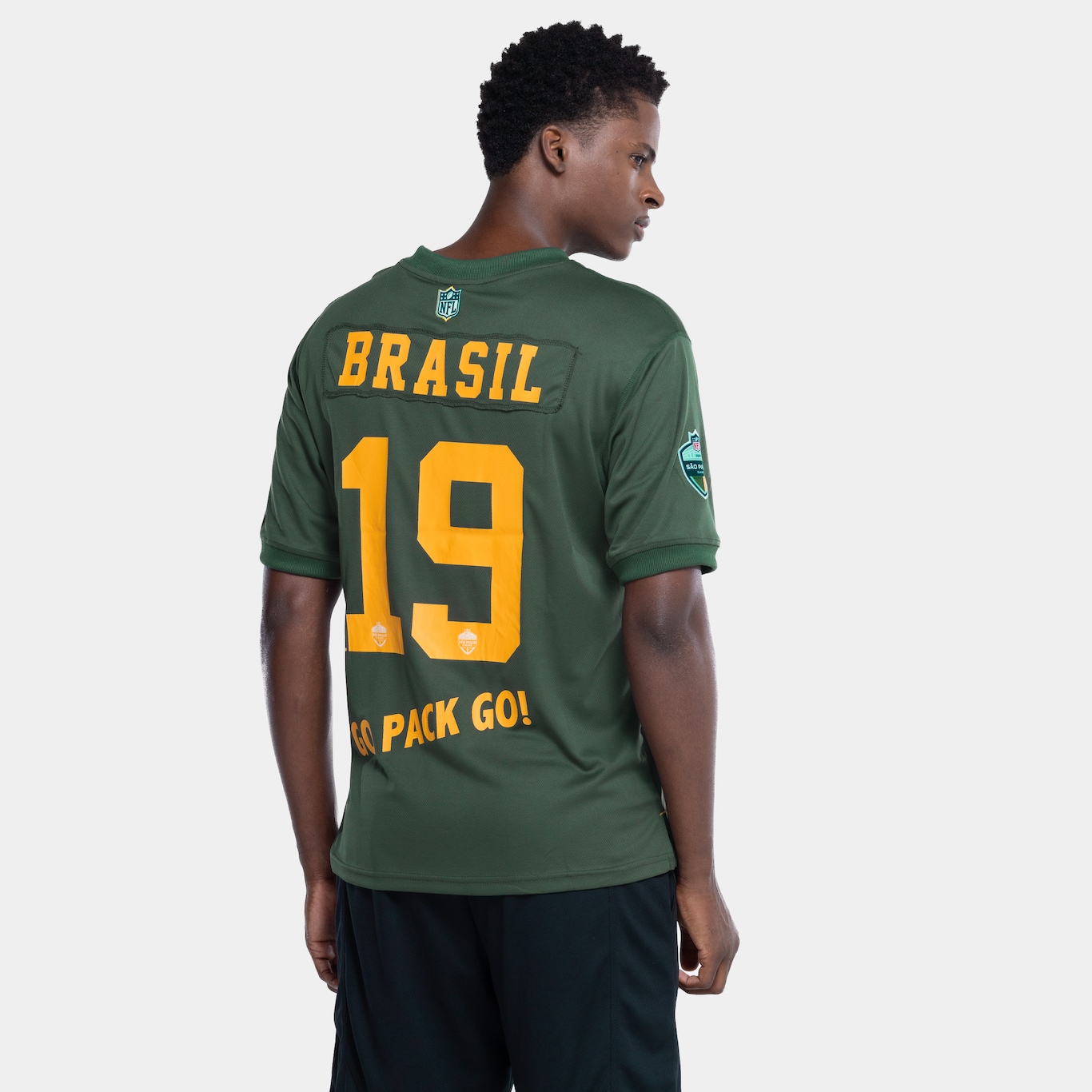 Camiseta do Green Bay Packers NFL Masculina Jersey SP Game - Foto 3