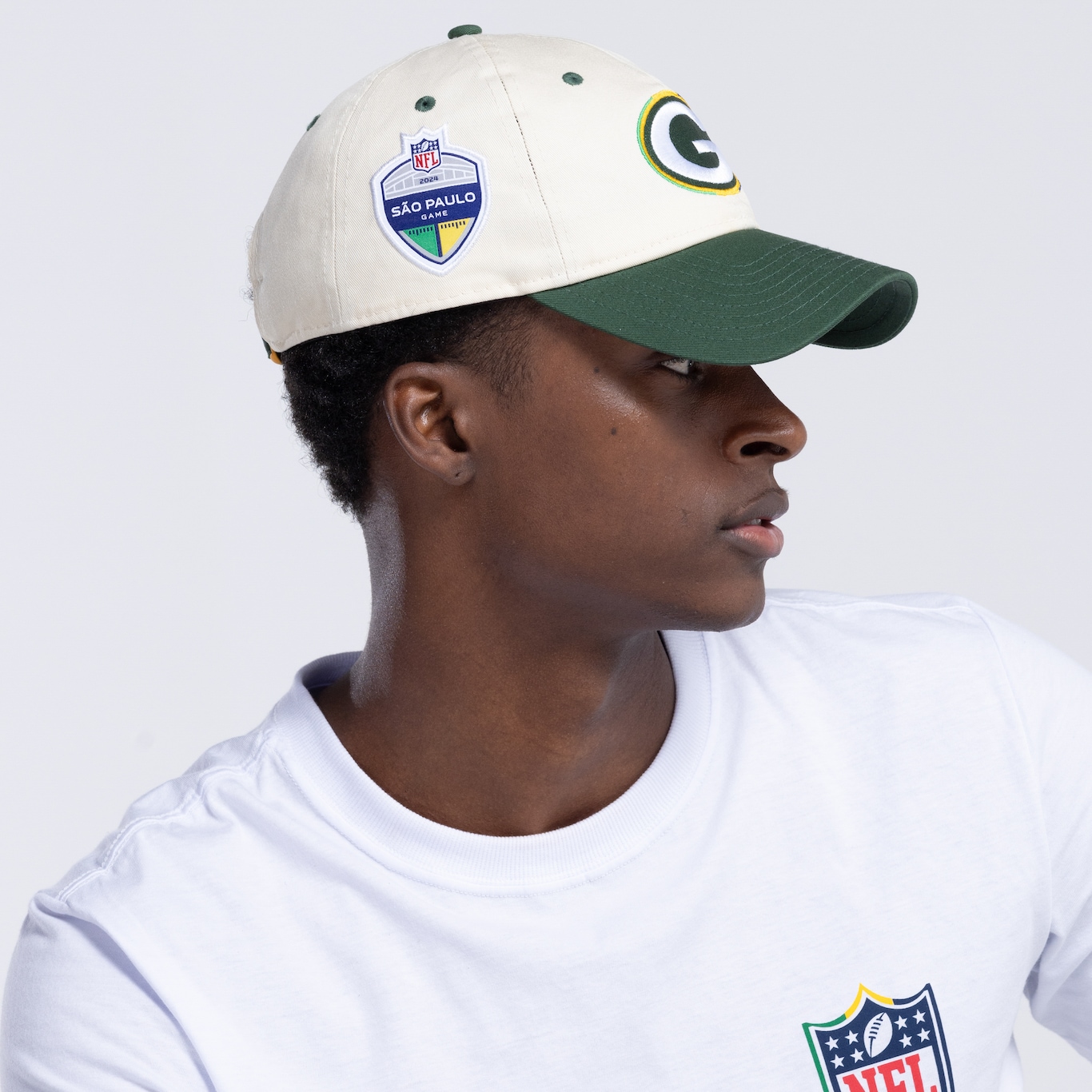 Boné do Green Bay Packers NFL Aba Curva New Era Strapback  920 SP Game 2024 Adulto - Foto 5