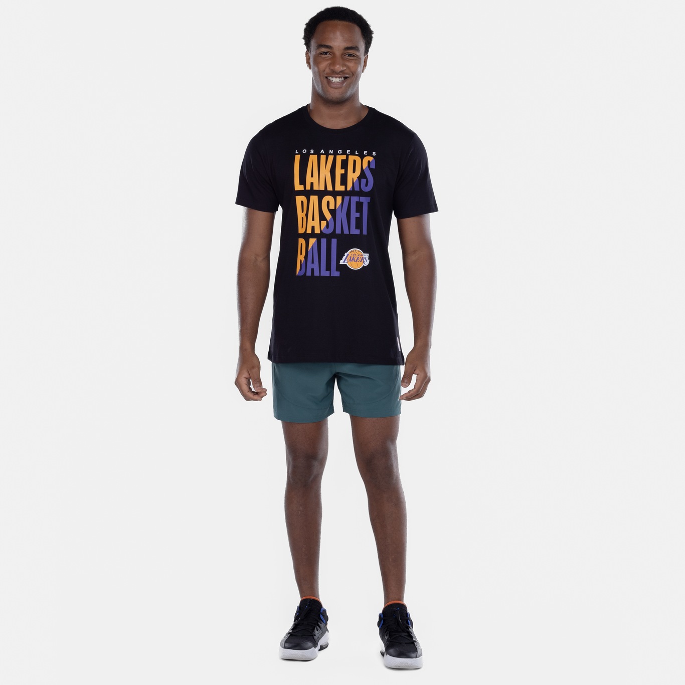 Camiseta do Los Angeles Lakers Masculina NBA Manga Curta ColorFul - Foto 3