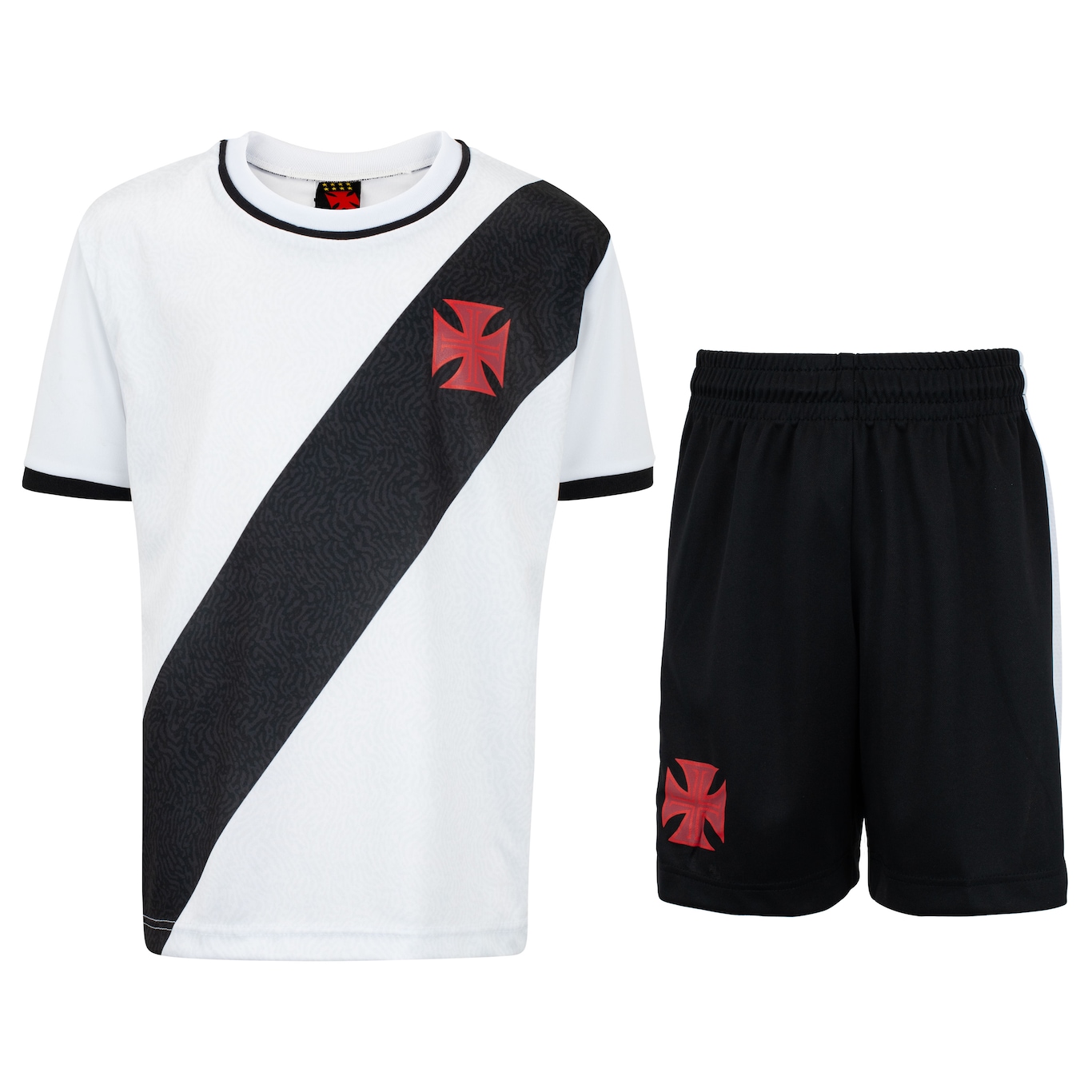 Kit de Uniforme do Vasco Infantil Braziline Mini Craque Camiseta + Calção - Foto 1