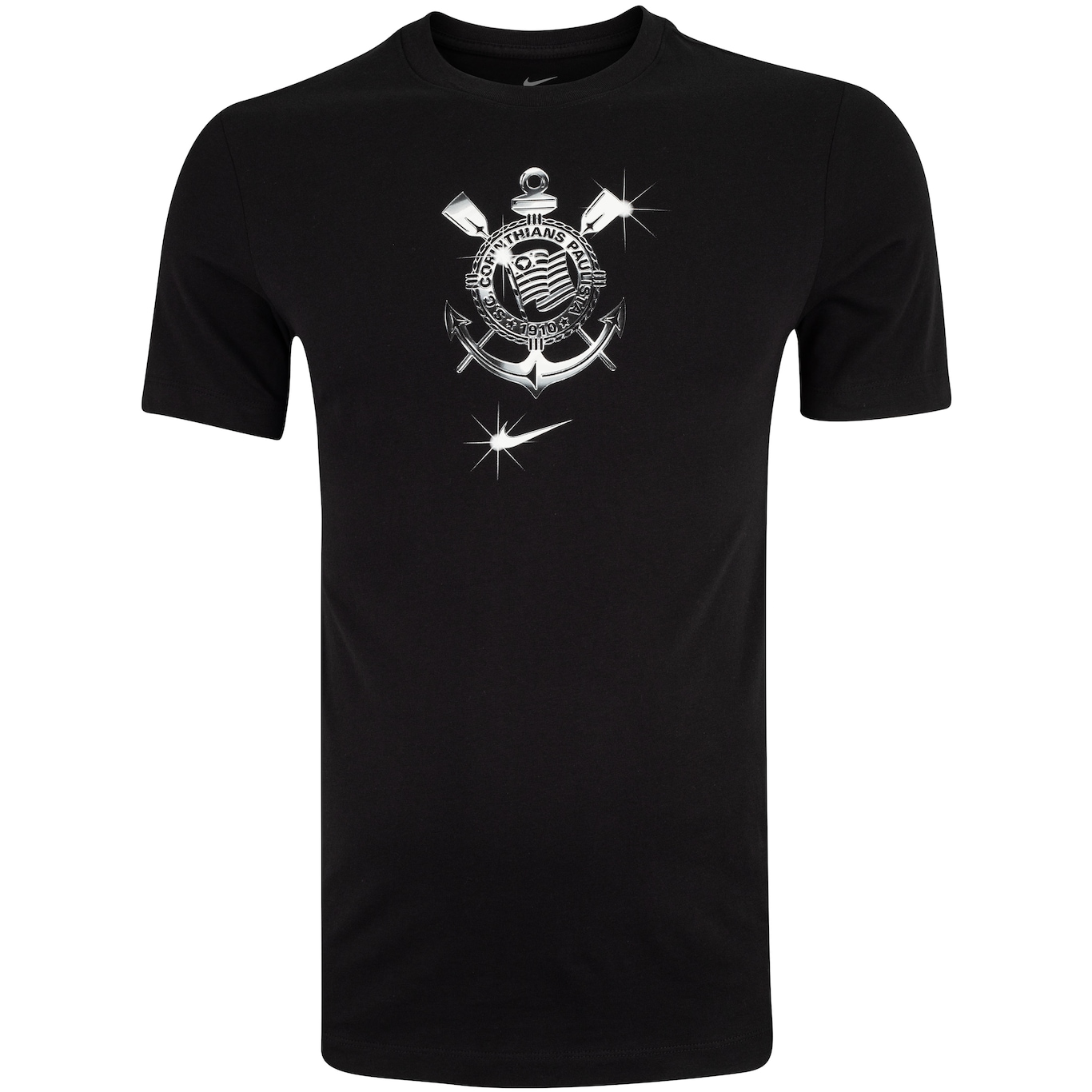 Camiseta do Corinthians Nike Masculina Manga Curta Crest Tee - Foto 1