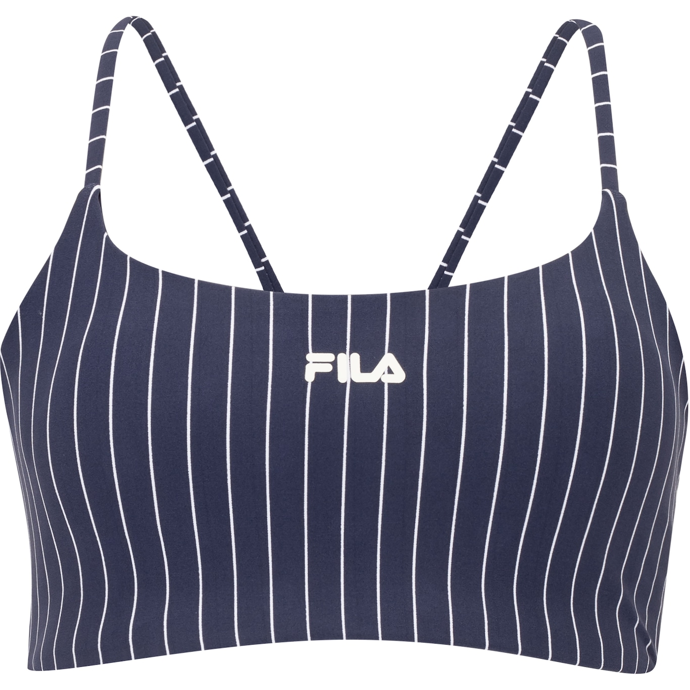 Top Fitness com Bojo Removível Fila Média Sustentação Future Sports Pinstripes Flow Adulto - Foto 1