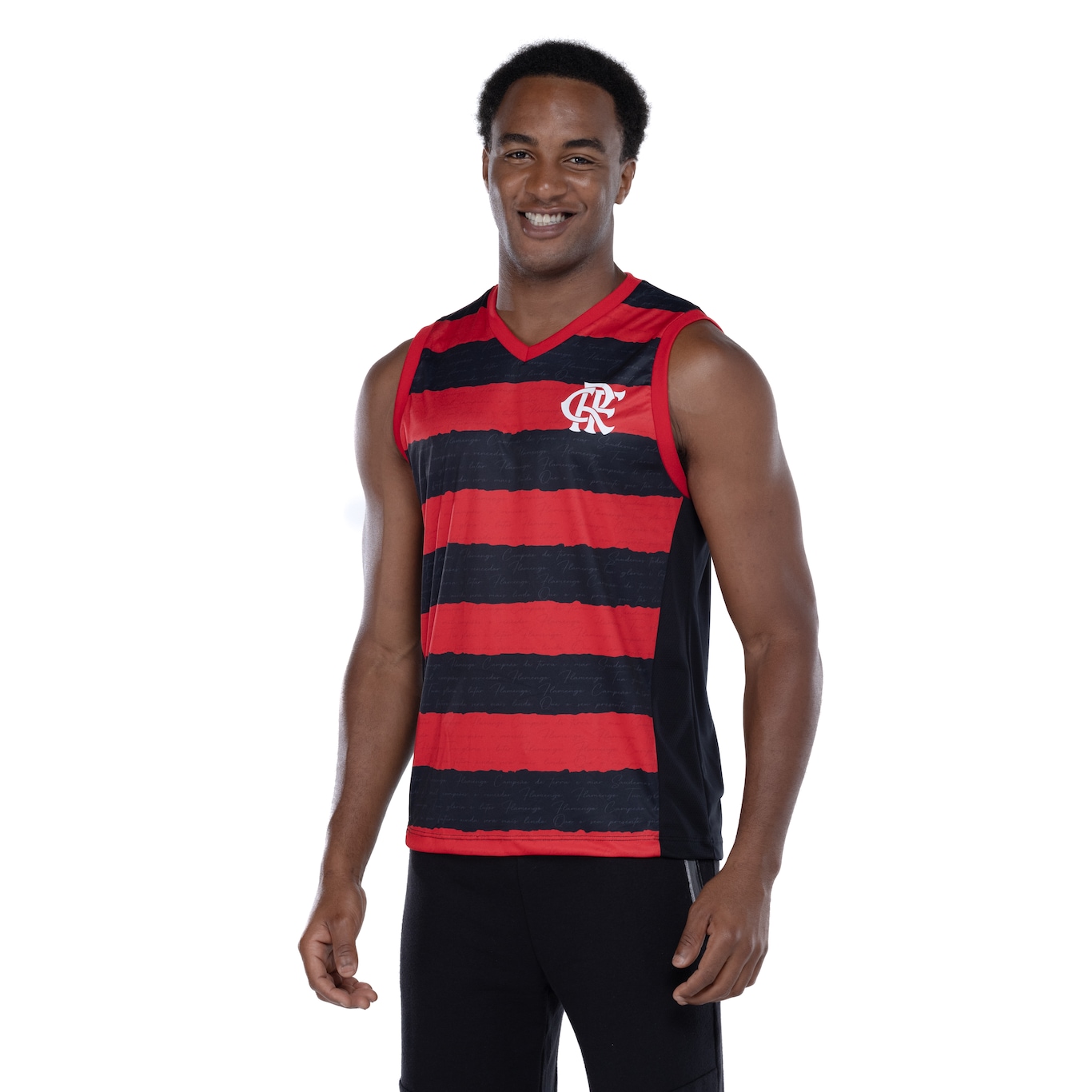 Camiseta Regata do Flamengo Braziline Masculina Hino - Foto 1