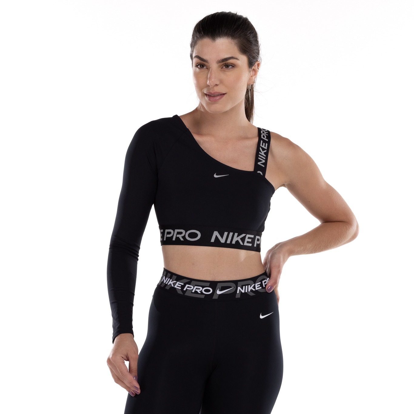 Blusa Cropped Feminina Nike Dri-Fit Shine - Foto 1