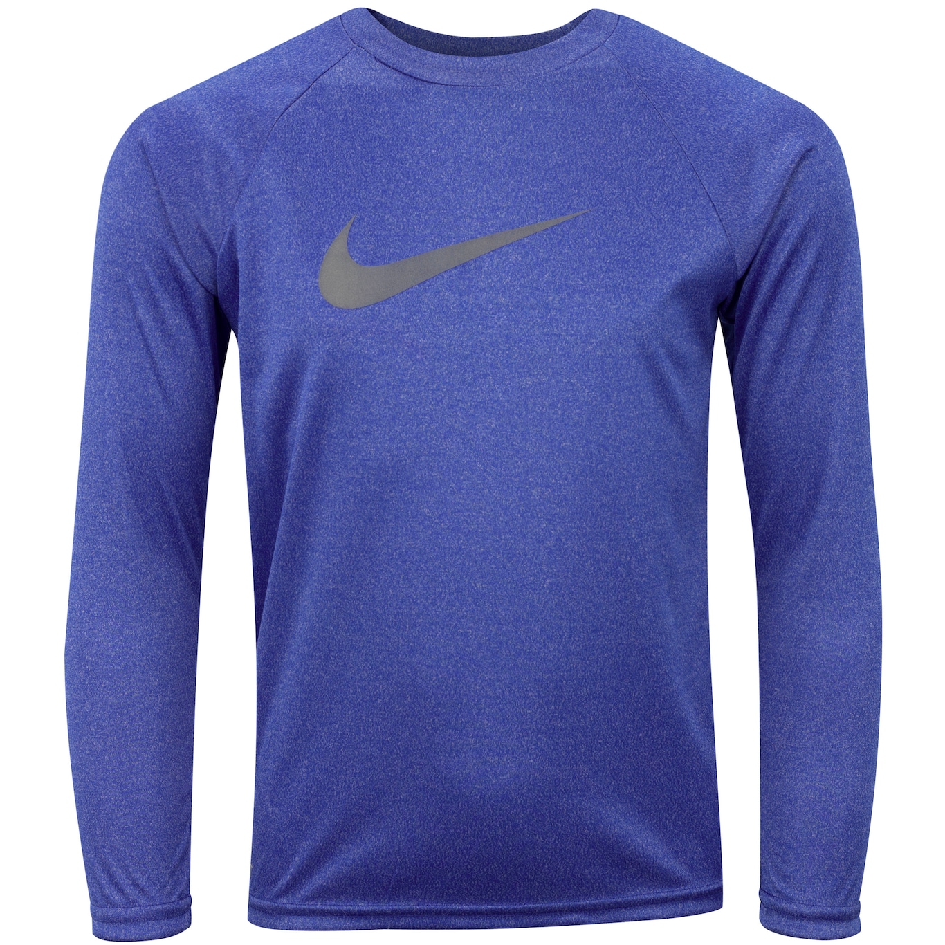 Camiseta Infantil Nike Manga Longa Heather Sleeve Hydrogua Proteção UV - Foto 1