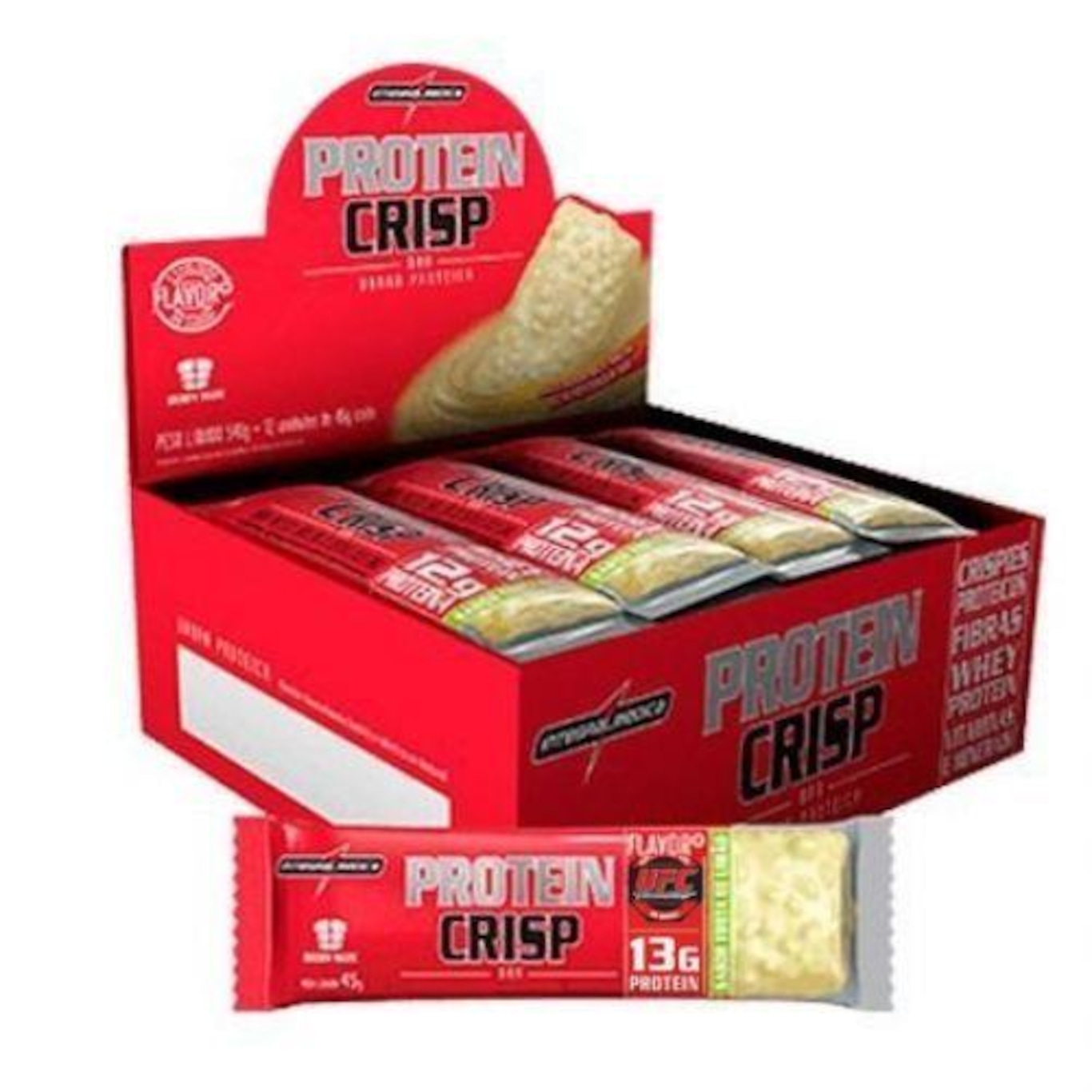 Barra de Proteína Integralmédica Protein Crisp Bar - Cheesecake Frutas Vermelhas - Caixa com 12 Unid - Foto 1