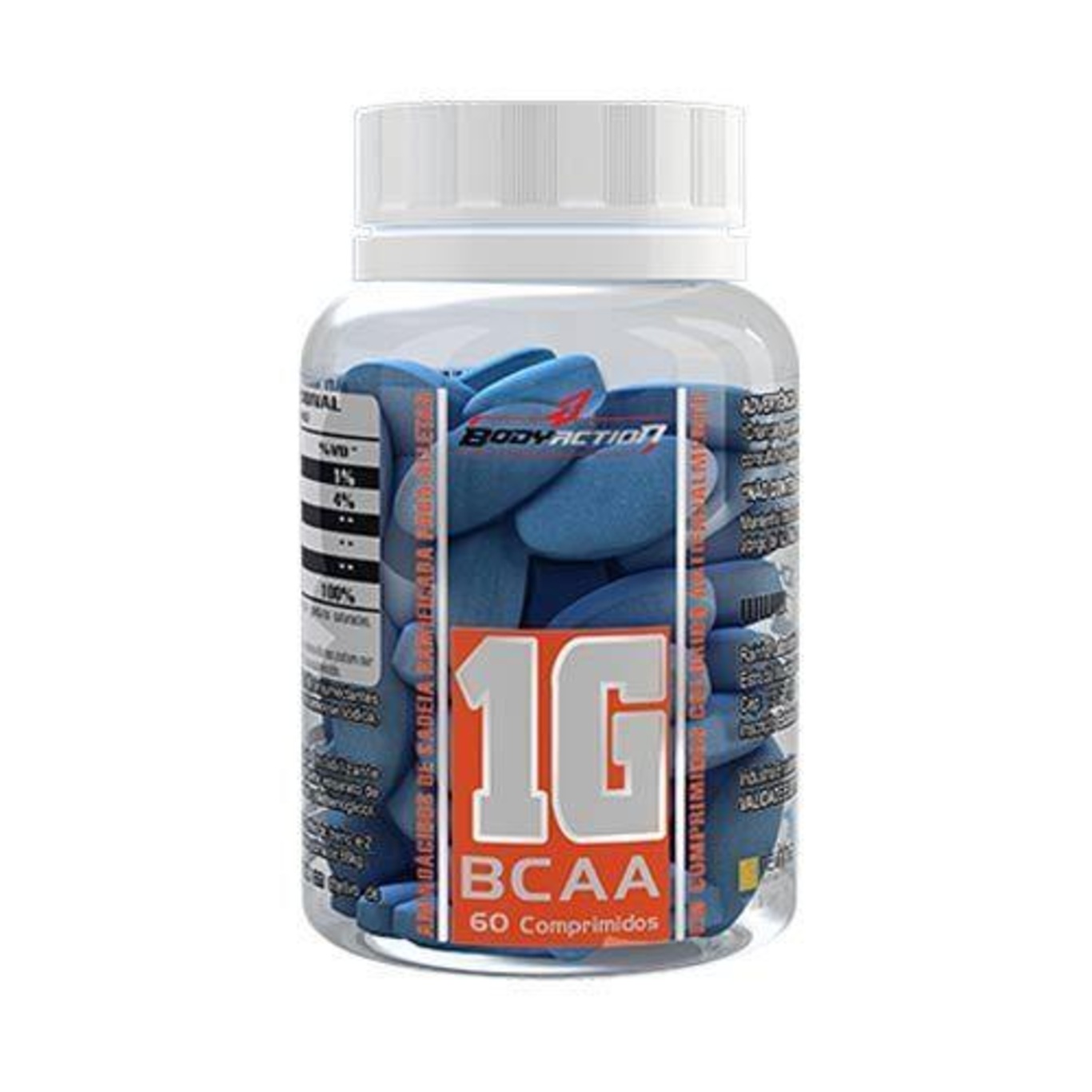 BCAA Body Action 1G - 60 tabletes - Foto 1