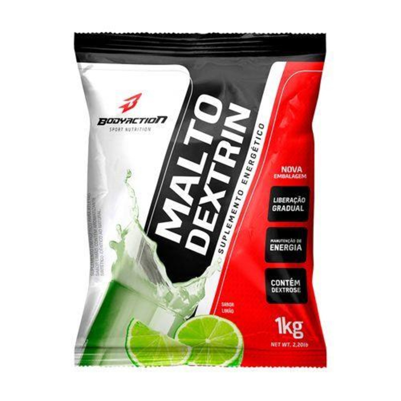 Maltodextrina Body Action Malto Dextrin - Limão - 1000g - Foto 1