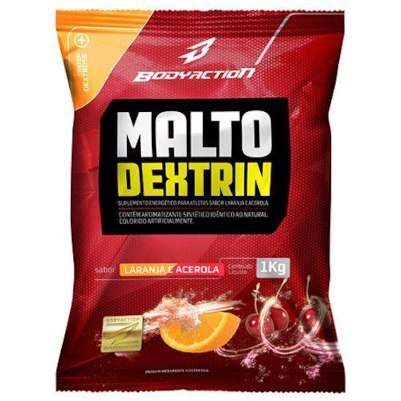 Maltodextrina Body Action Malto Dextrin - Laranja com Acerola - 1000g - Foto 2