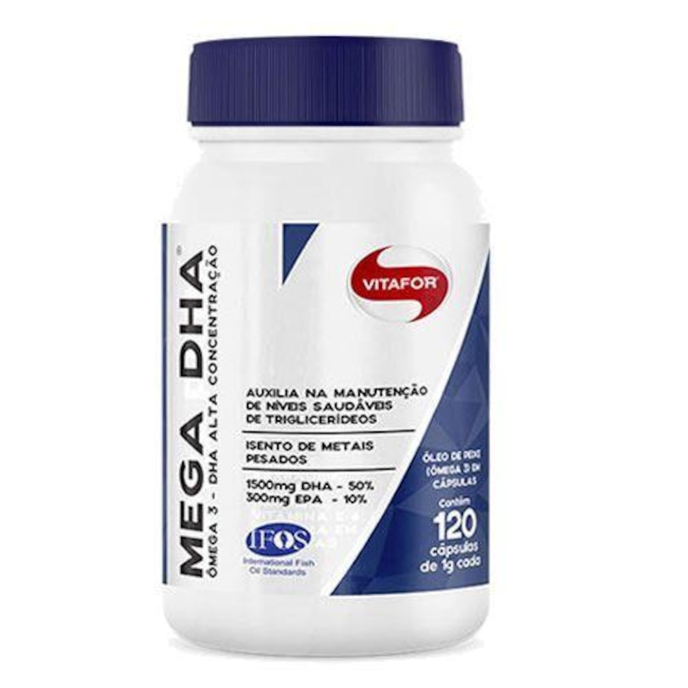 Ômega 3 Vitafor Mega Dha - 120 Cápsulas - Foto 1