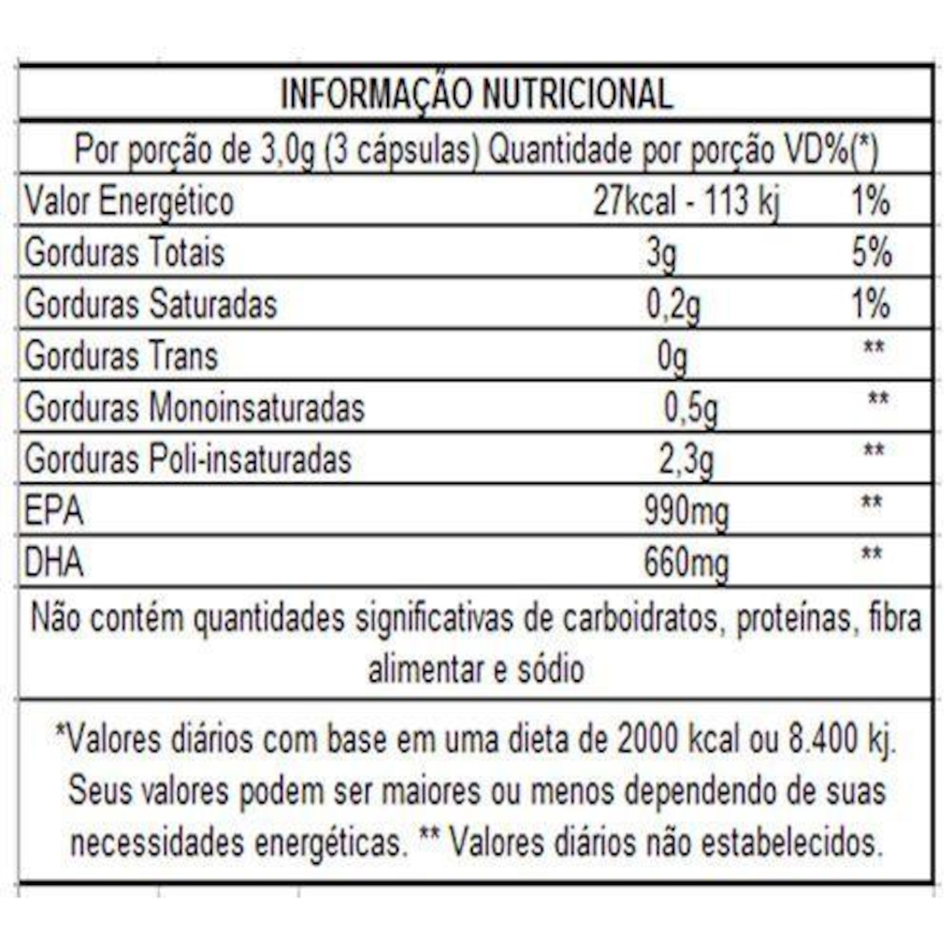 Ômega Vitafor For Plus - 120 Cápsulas - 3 Frascos - Foto 2