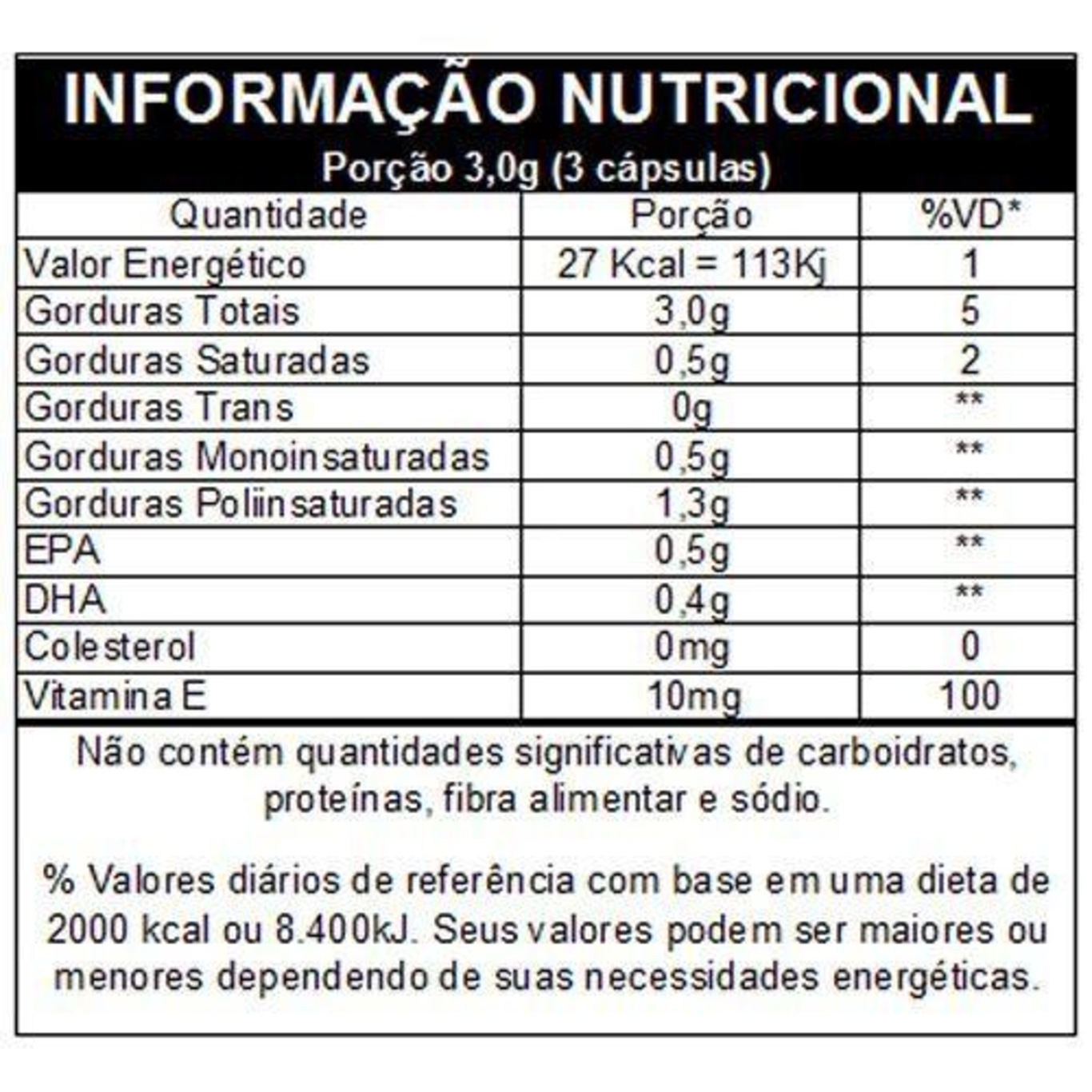 mega 3 Vitafor Omegafor 1g 3 Unidades com 120 C psulas Cada