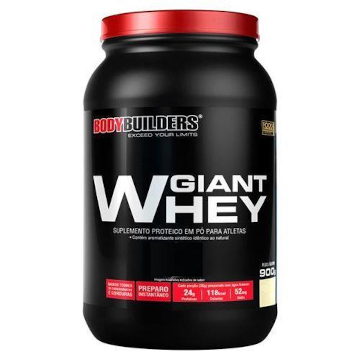 Whey Protein BodyBuilders Giant - Baunilha - 900g - Foto 1