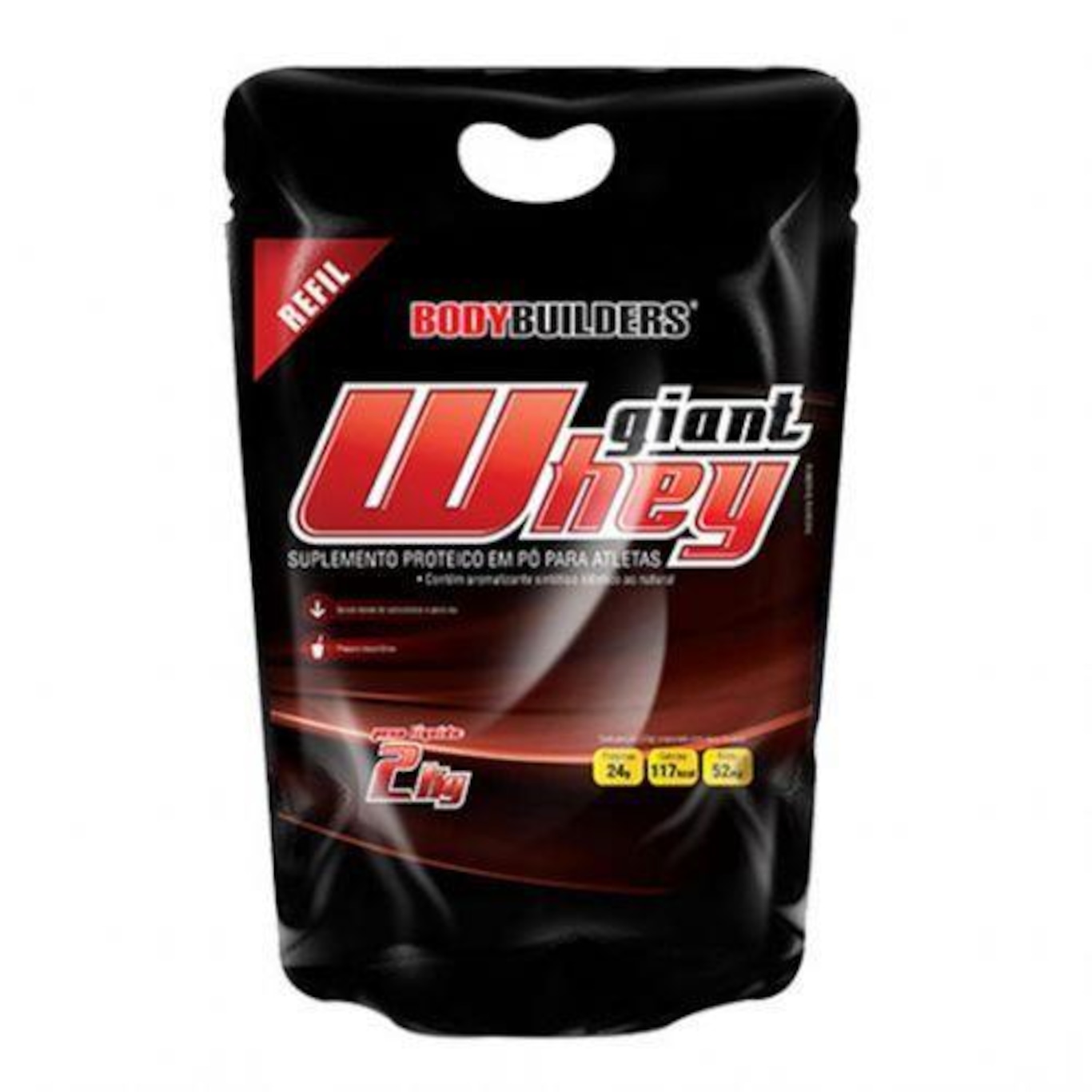 Whey Protein BodyBuilders Giant Refil - Chocolate - 2Kg - Foto 1