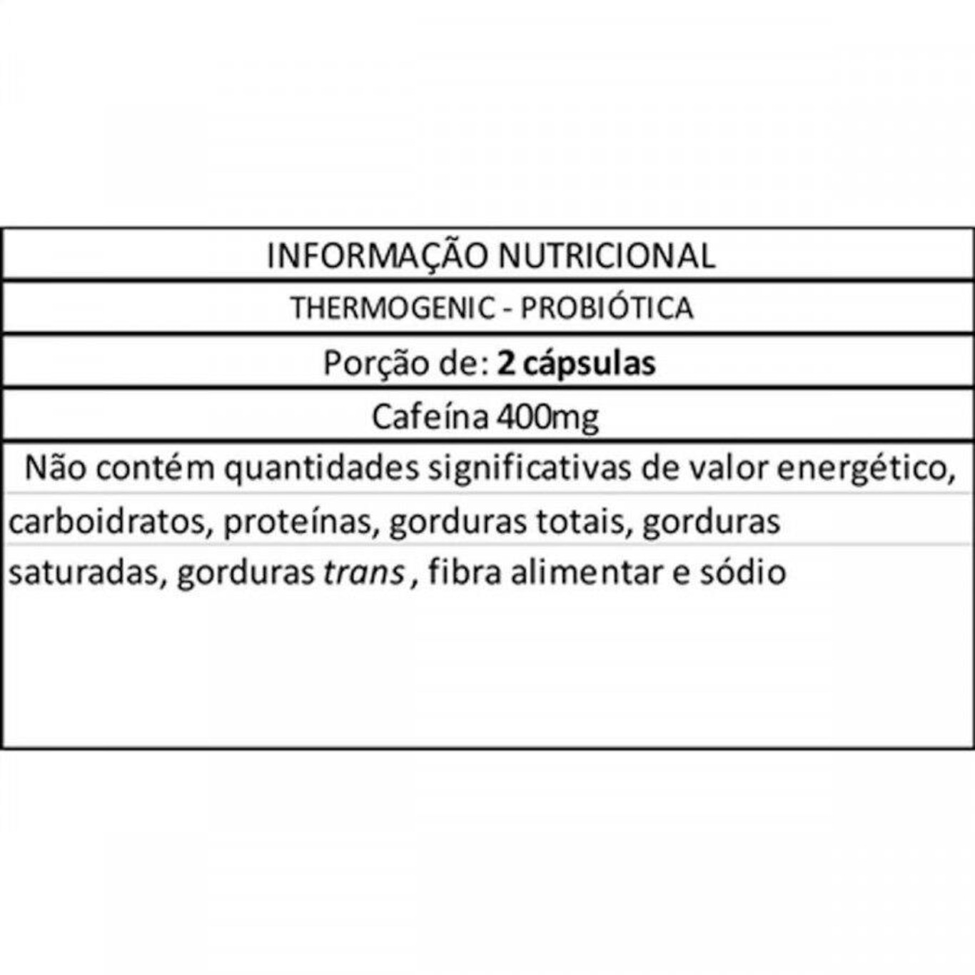 Termogênico Probiótica Thermogenic - 120 Cápsulas - Foto 2